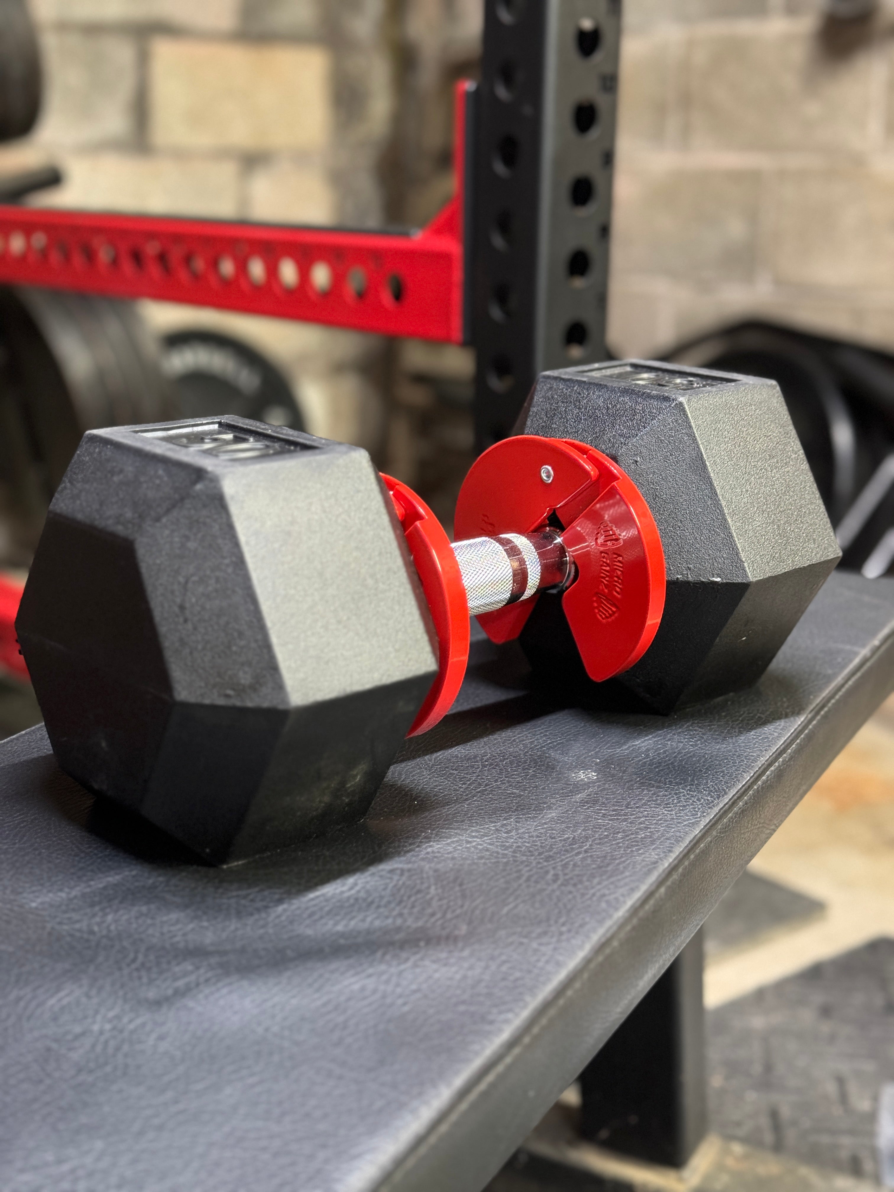 Micro Gainz Red 1.25LB Dumbbell Fractional Weight Plates