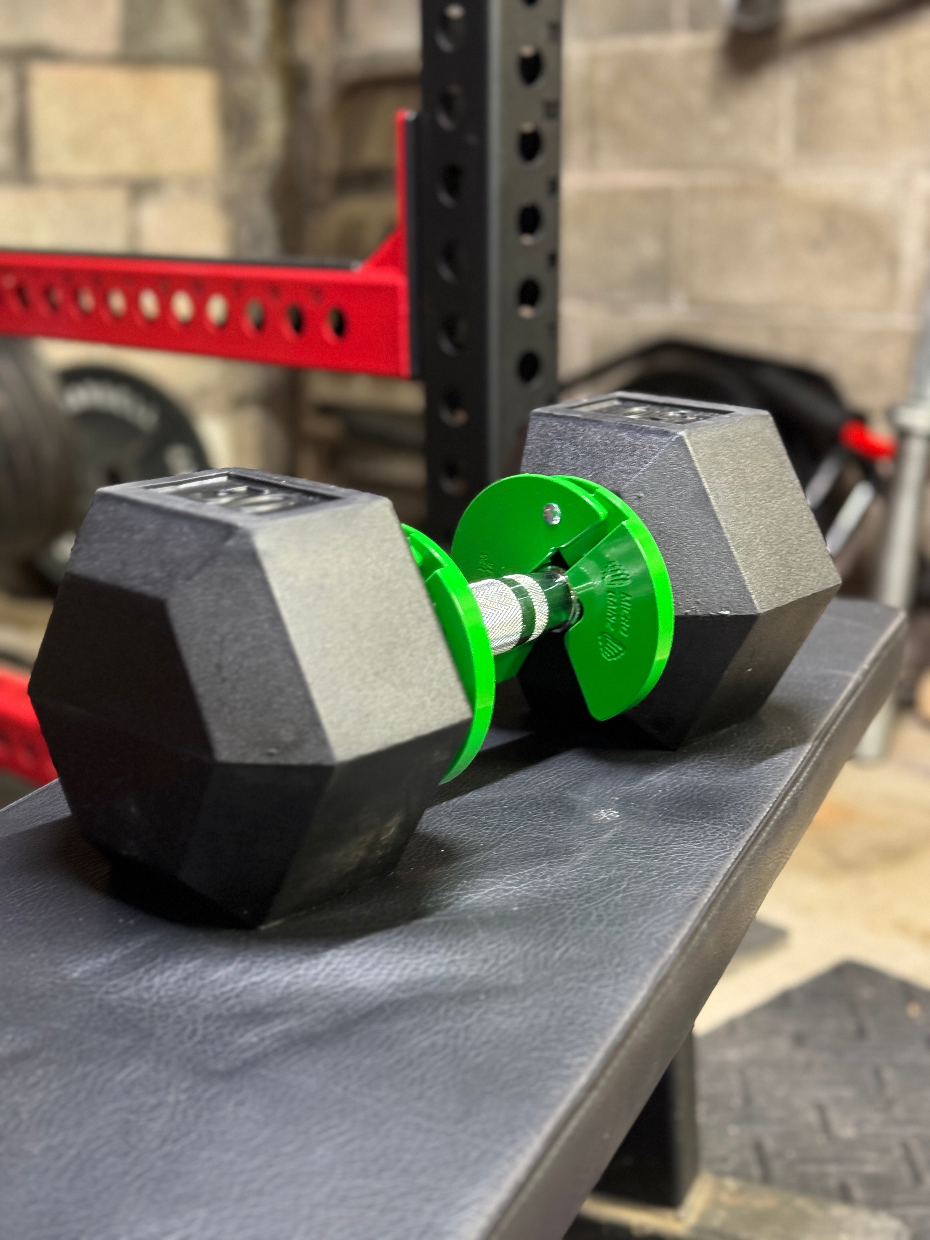 Micro Gainz Green 1.25LB Dumbbell Fractional Weight Plates