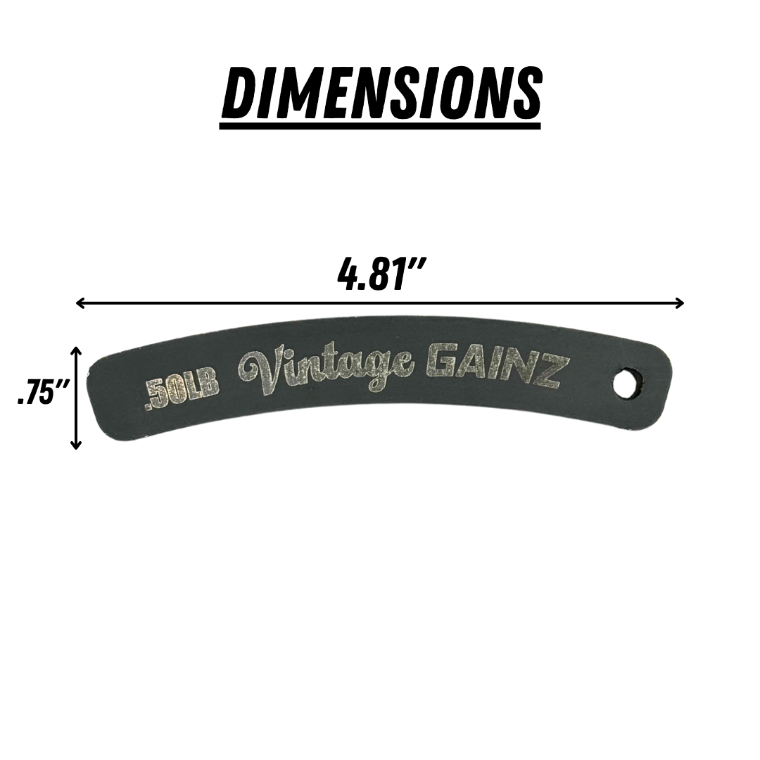 Vintage Gainz .50LB Magnetic Weight Plate Set