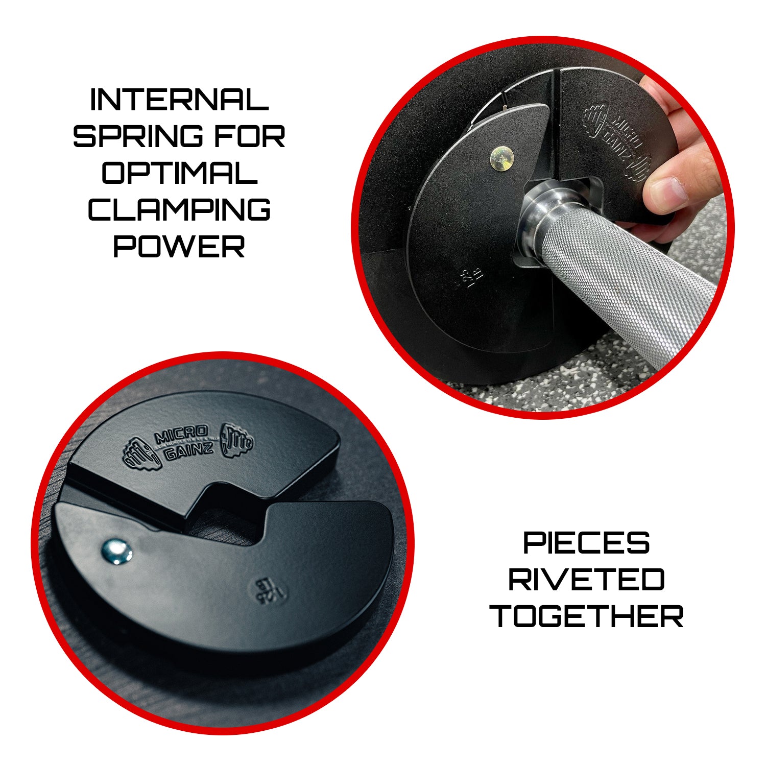 Micro Gainz Quad Pack of 1LB, 1.25LB, 2.5LB, & 3.75LB Dumbbell Fractional Weight Plates