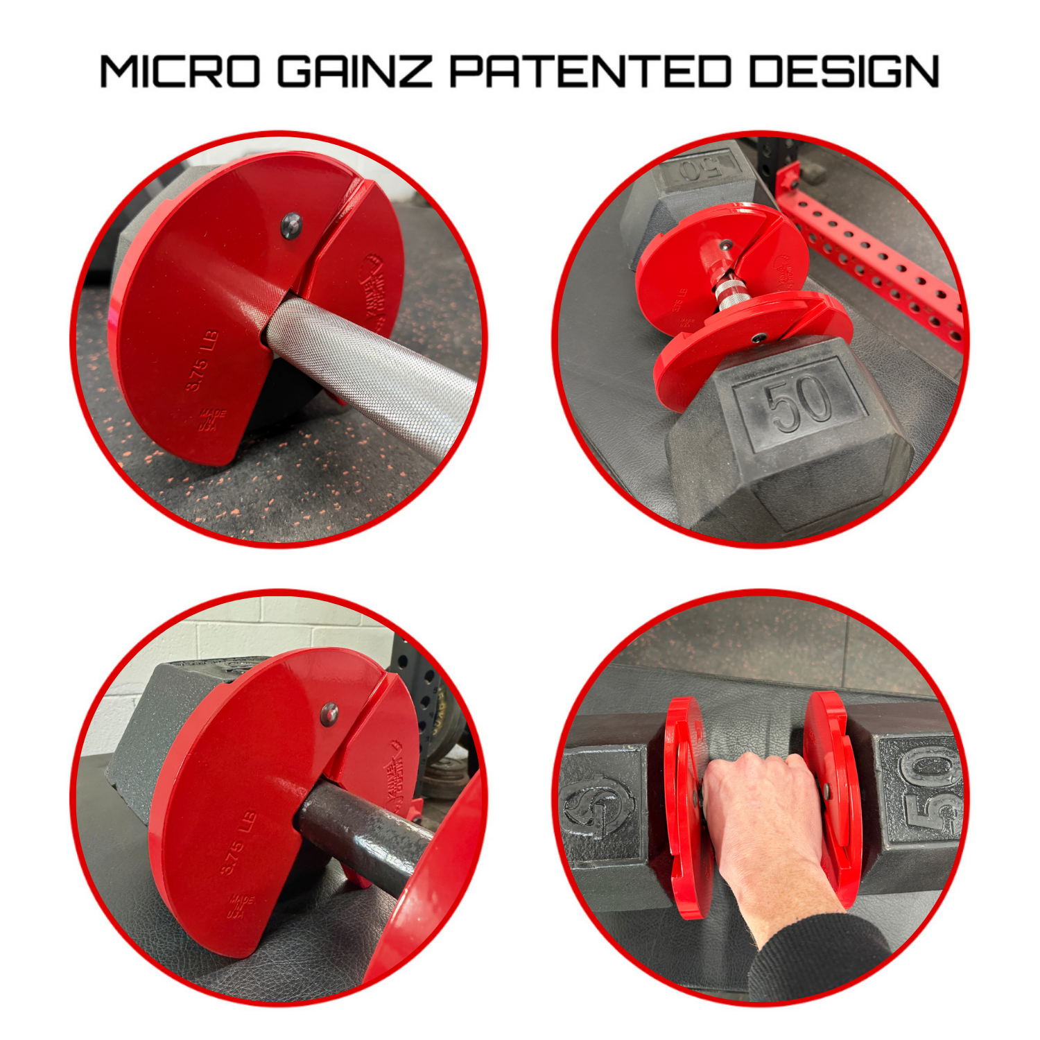 Micro Gainz 3.75LB Dumbbell Fractional Weight Plate