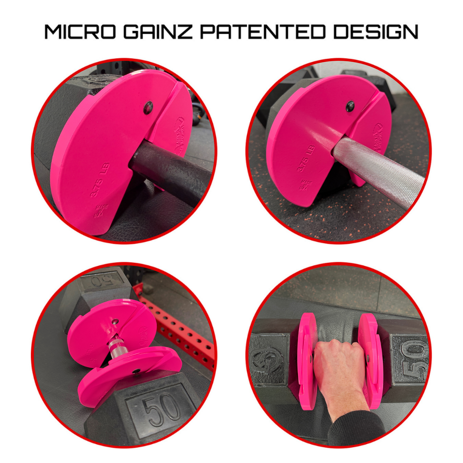 Micro Gainz 3.75LB Dumbbell Fractional Weight Plate