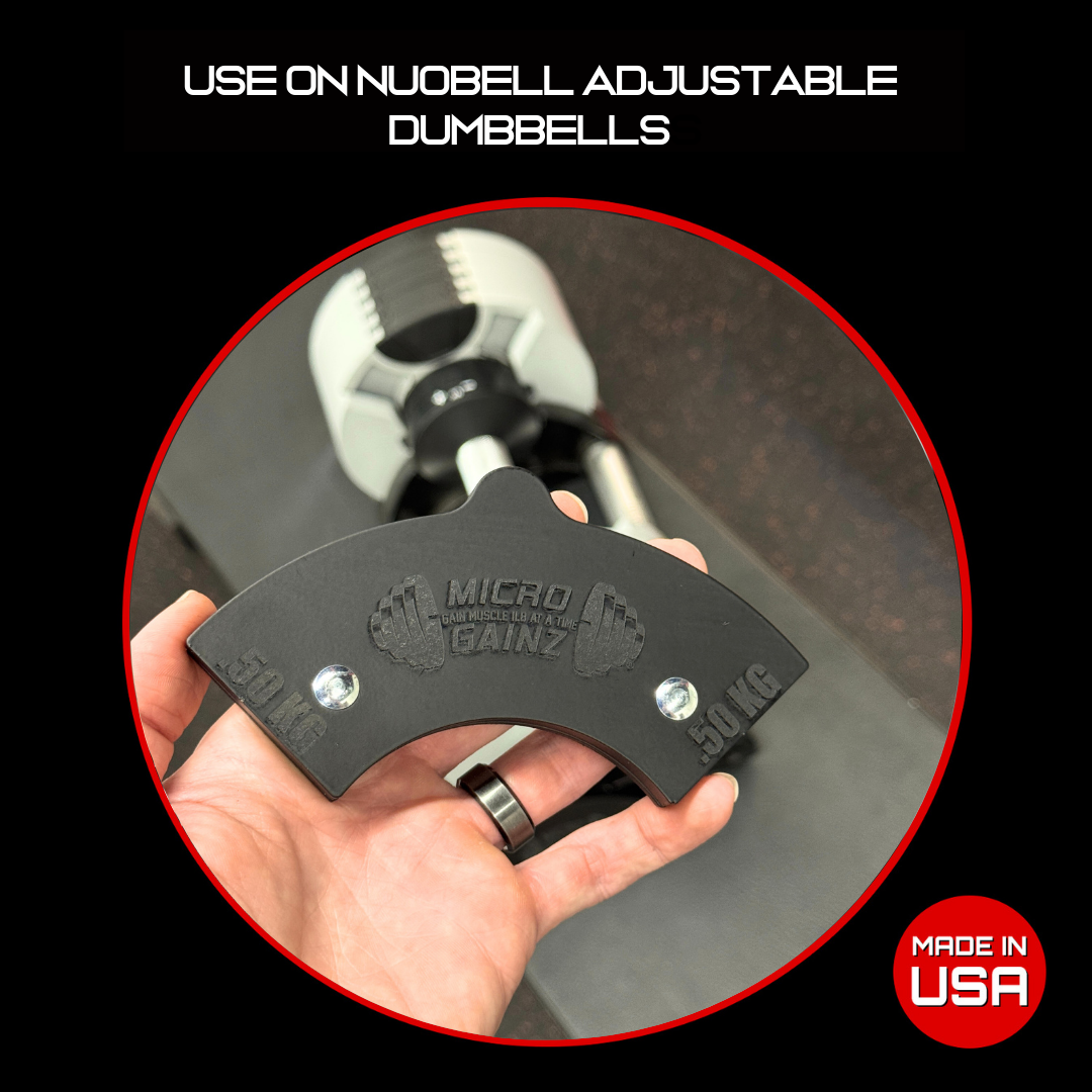 Micro Gainz .50KG Magnetic Weight Attachment for Nuobell Kilogram Adjustable Dumbbells