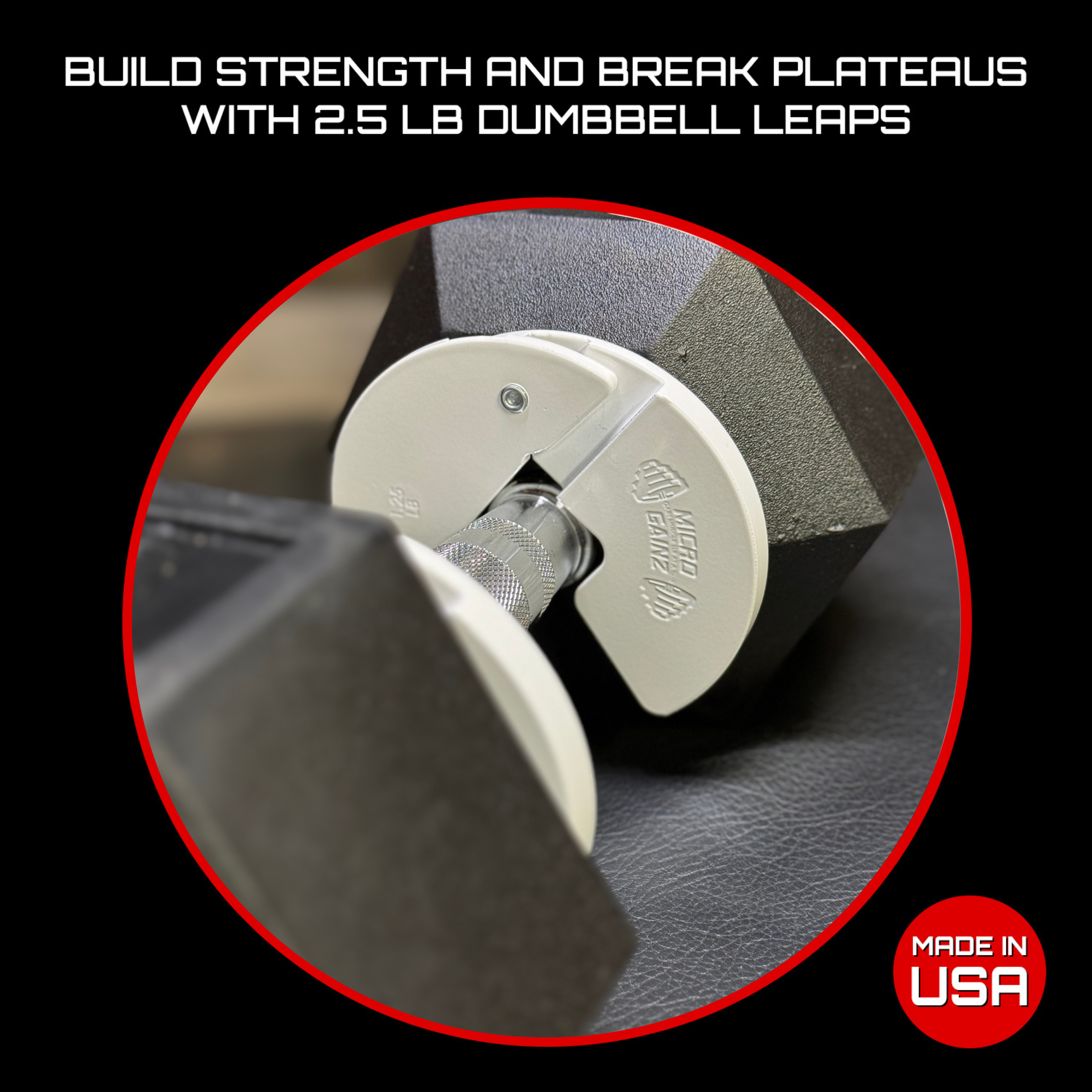 Micro Gainz 1.25LB Dumbbell Fractional Weight Plate