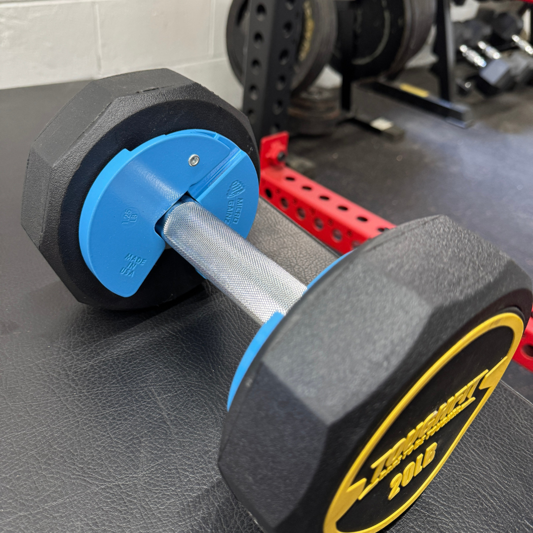 Micro Gainz Powder Blue 1.25LB Dumbbell Fractional Weight Plates