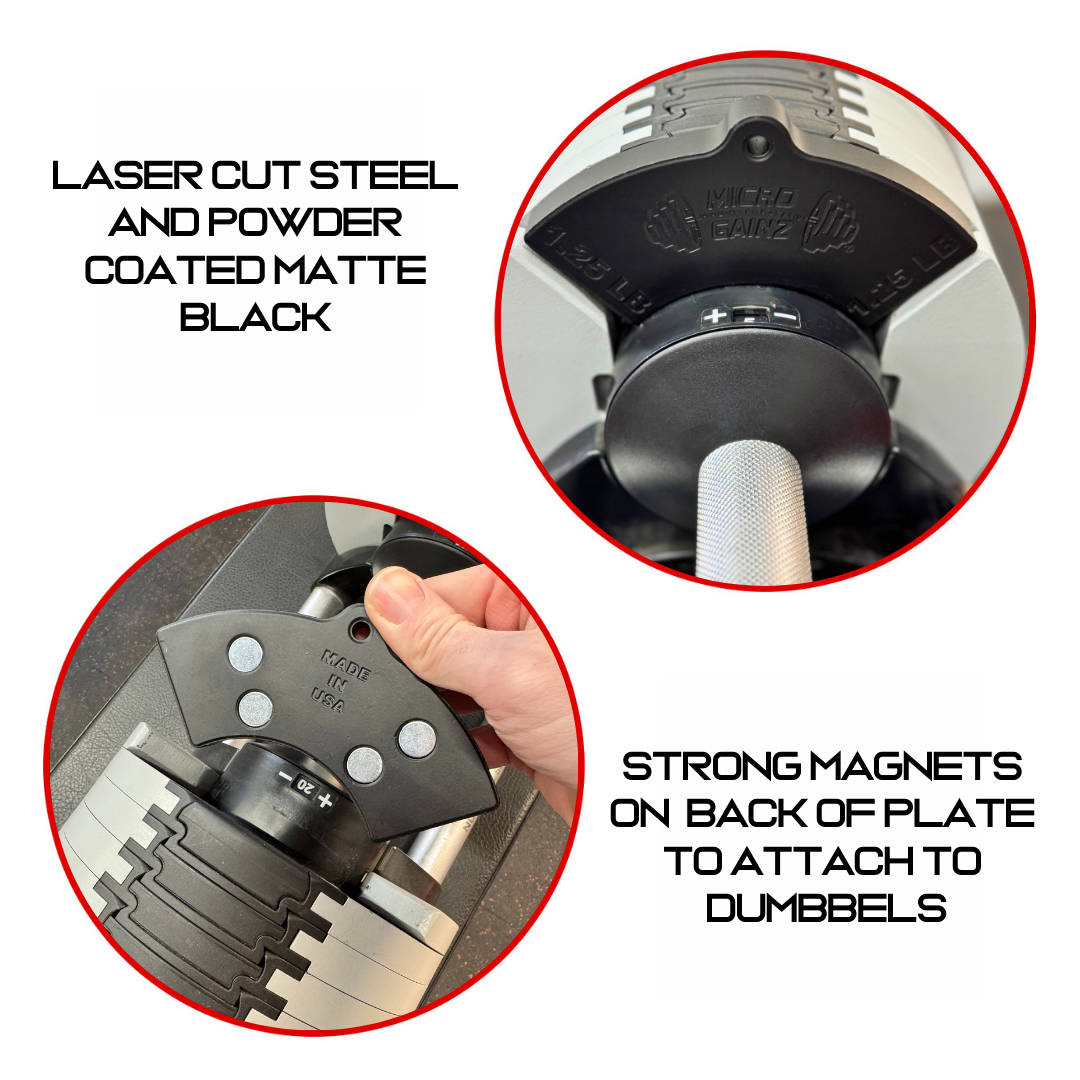 Micro Gainz 1.25LB Magnetic Weight Attachment for Nuobell Adjustable Dumbbells