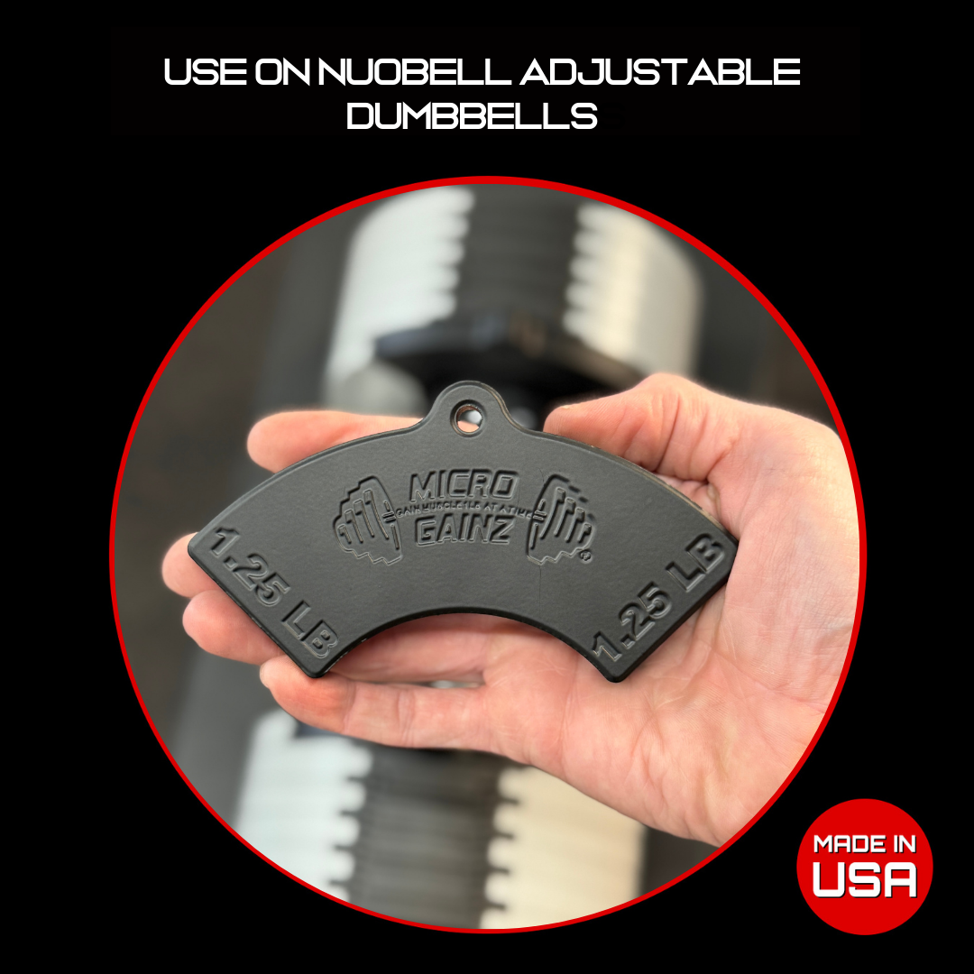 Micro Gainz 1.25LB Magnetic Weight Attachment for Nuobell Adjustable Dumbbells
