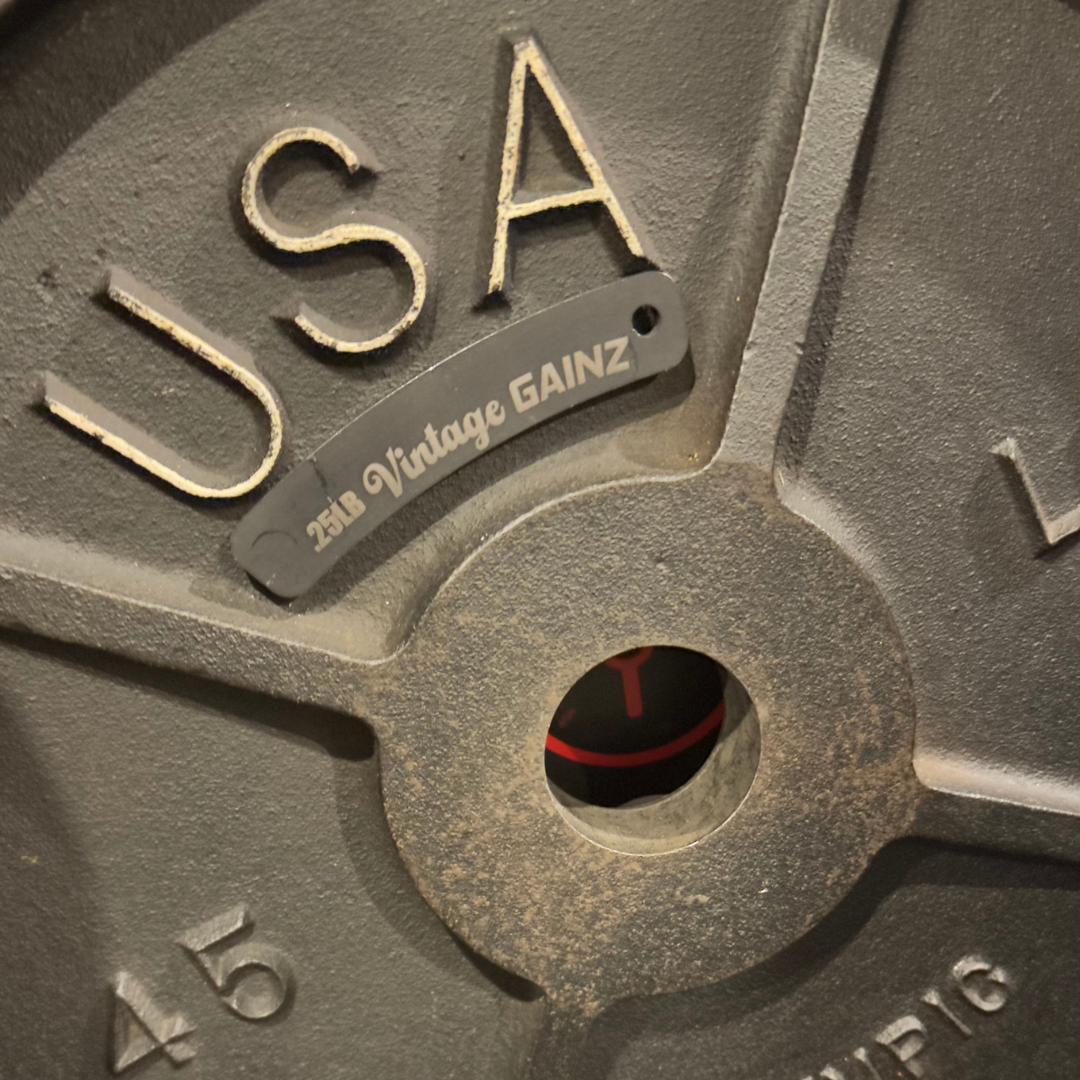 Vintage Gainz .25LB Magnetic Weight Plate Set