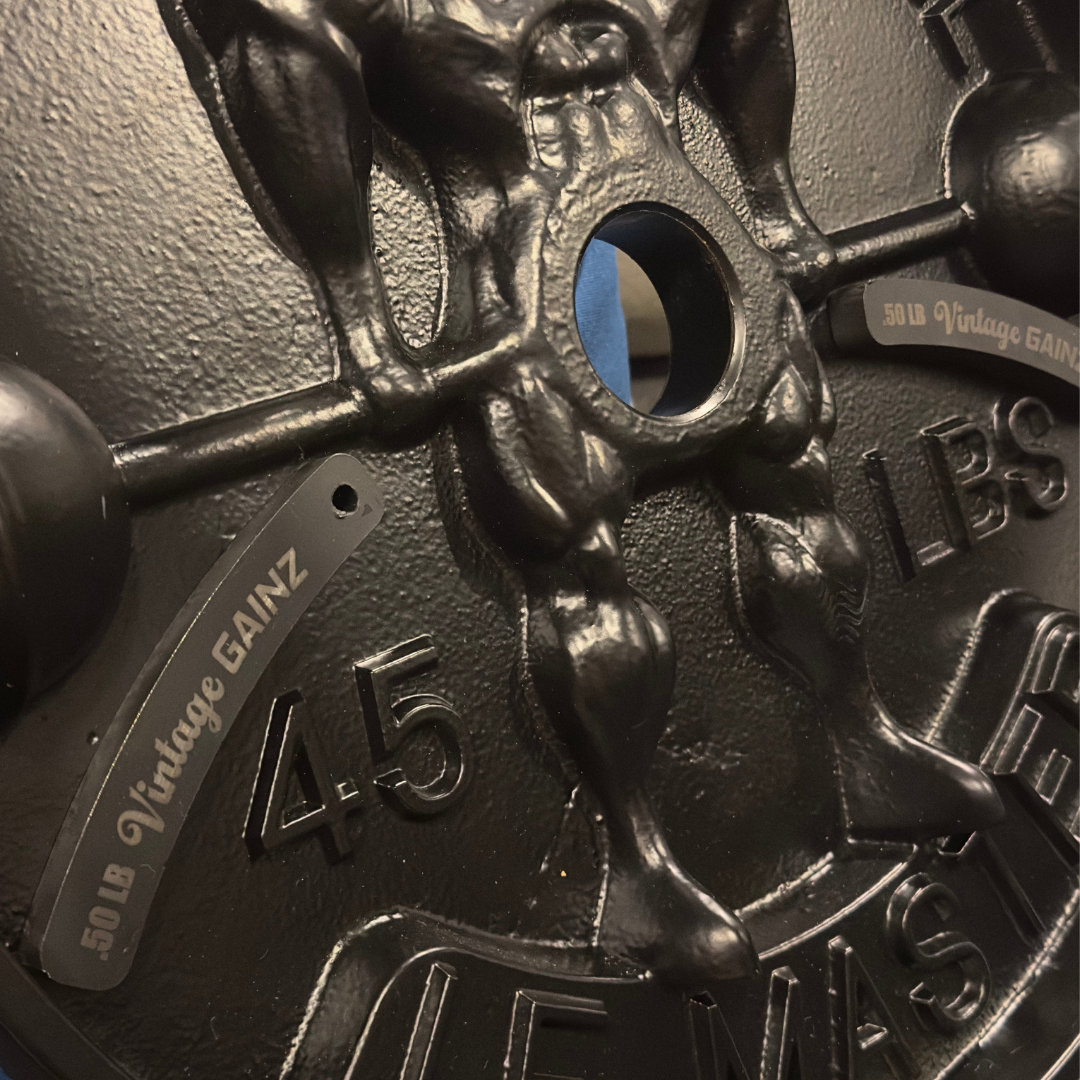 Vintage Gainz .50LB Magnetic Weight Plate Set