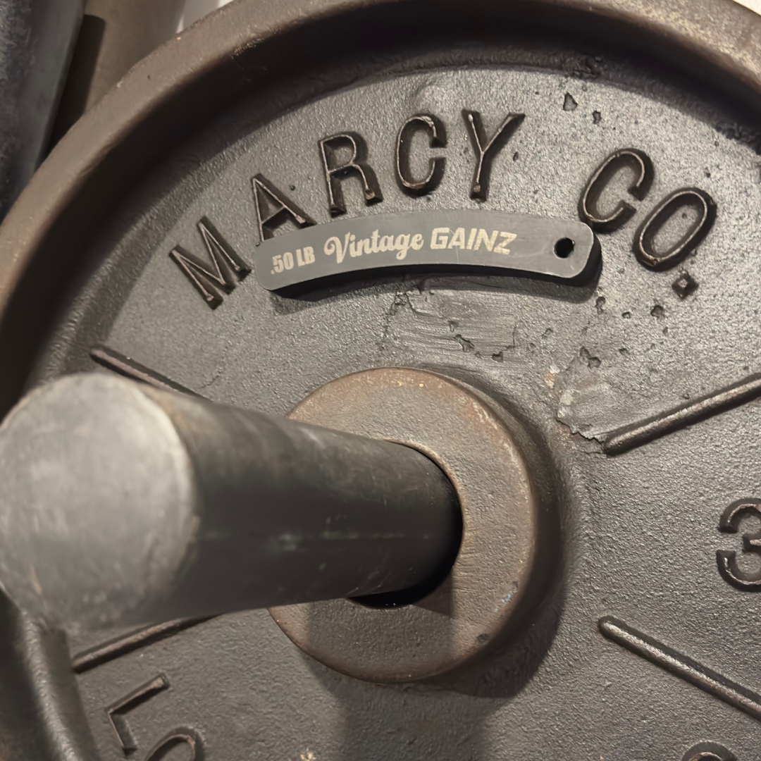 Vintage Gainz .50LB Magnetic Weight Plate Set