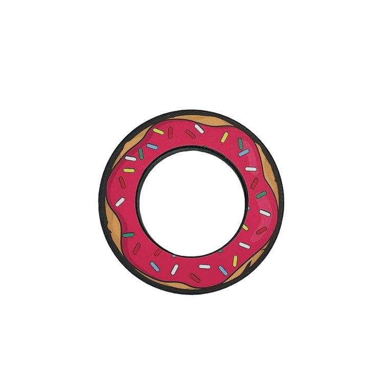 Micro Gainz Donut Plate Snacks Vinyl Plate Decal for Micro Weight Plates