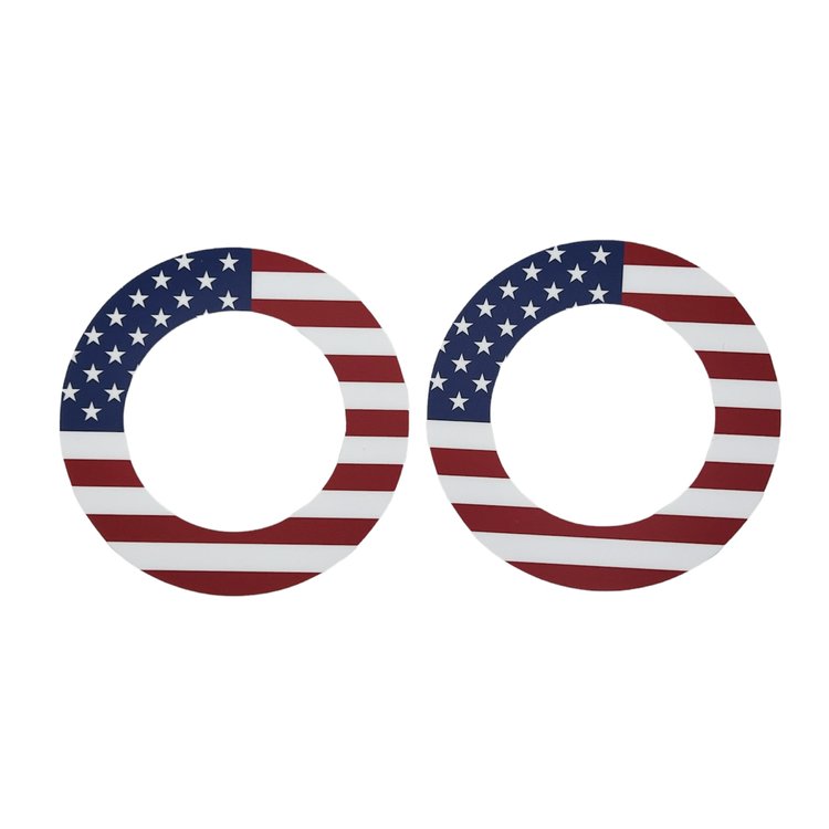 Micro Gainz US Flag Plate Snacks Vinyl Plate Decal for Micro Weight Plates