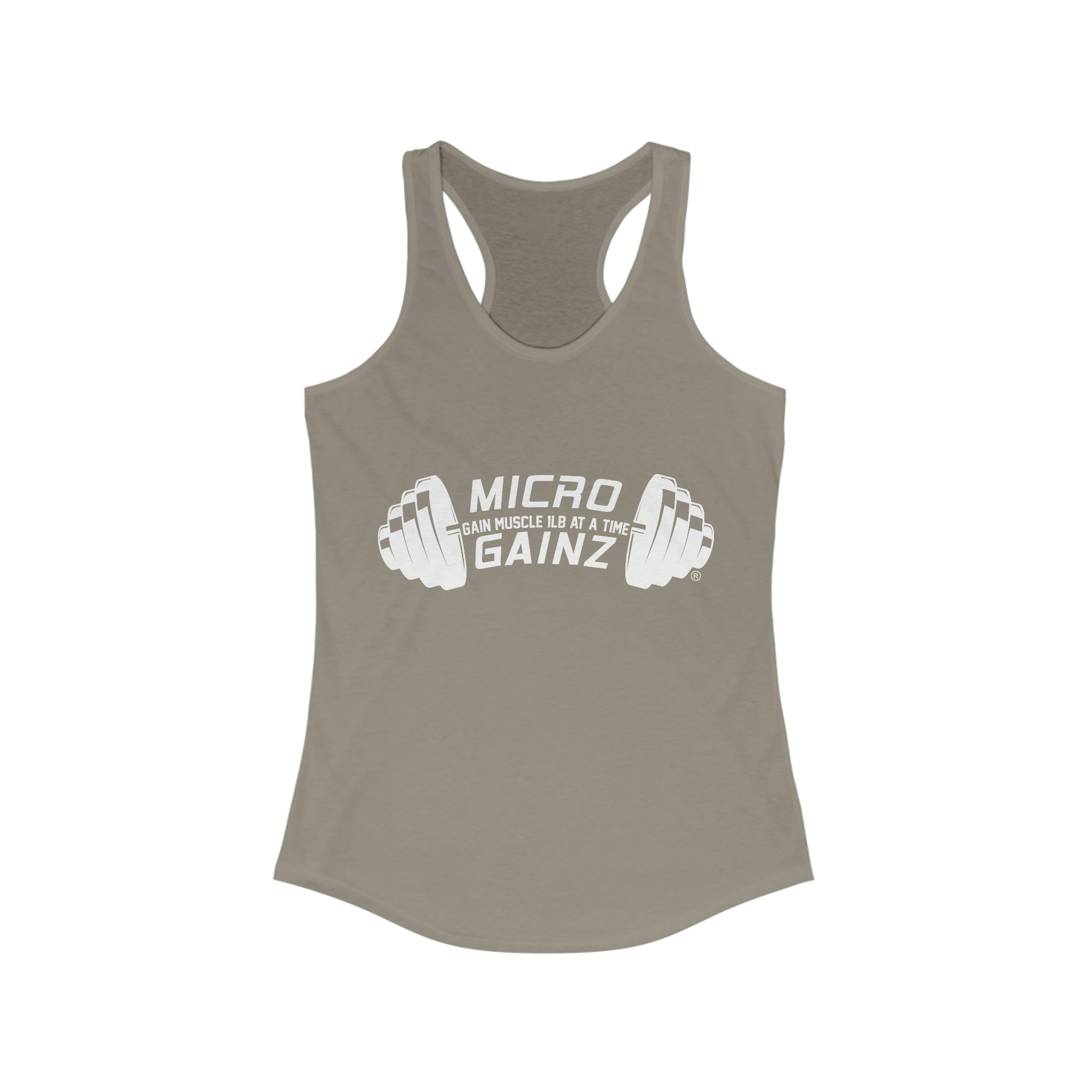 Micro Gainz Logo Women's Racerback Tank