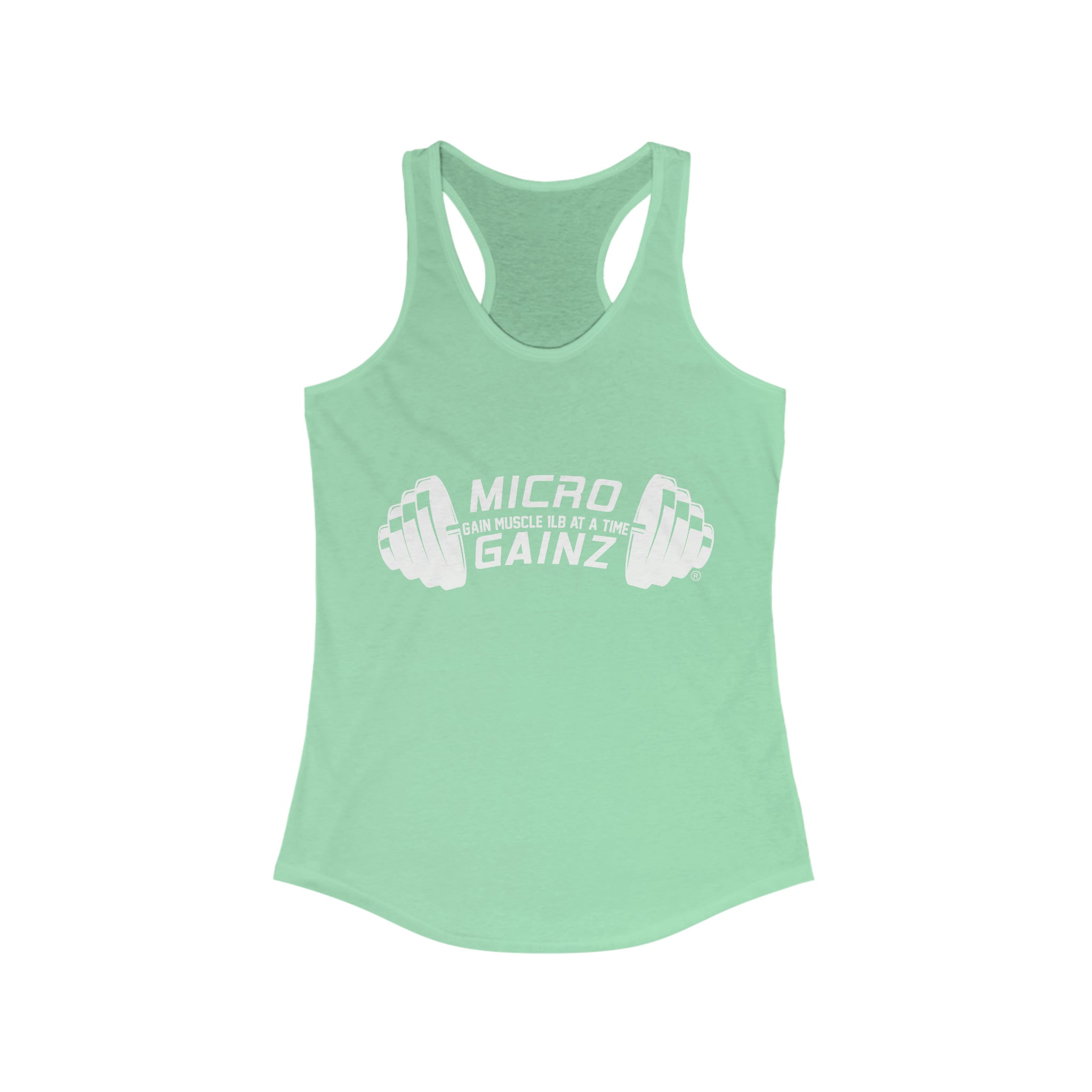 Micro Gainz Logo Women's Racerback Tank