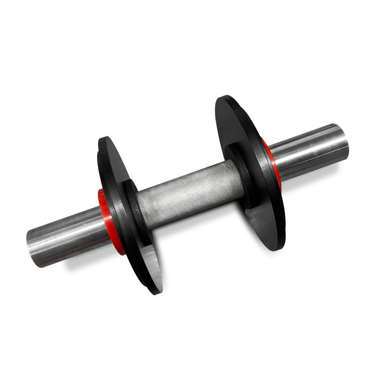Micro Gainz 2" Olympic Size Thick Grip Aluminum Loadable Dumbbell Handles, Set of 2