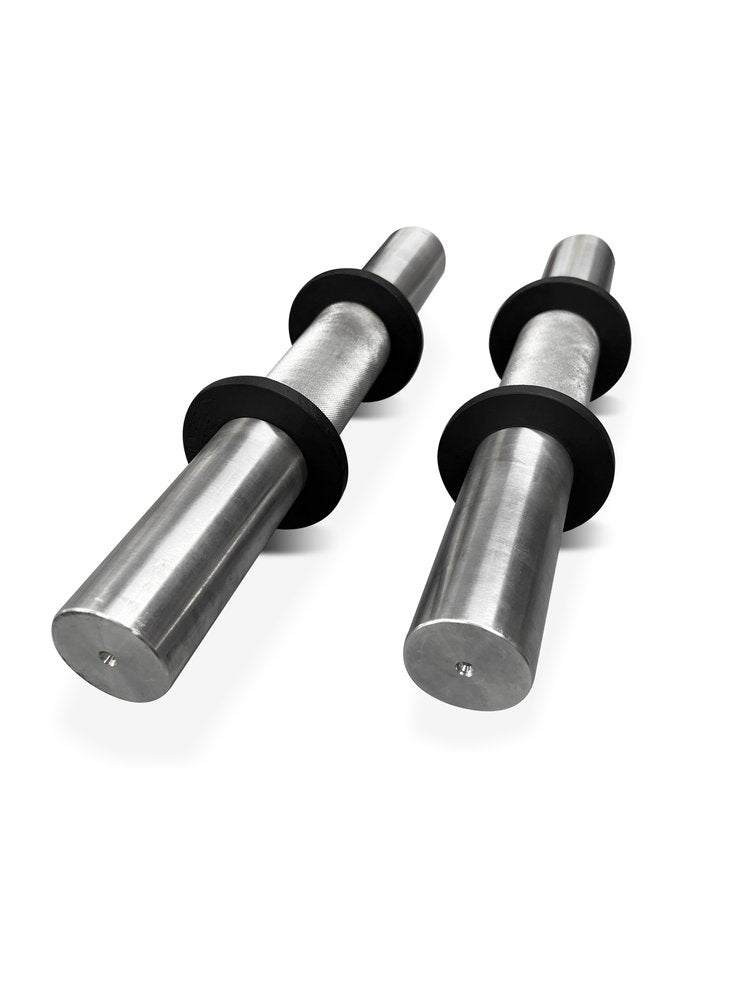 Micro Gainz 2" Olympic Size Thick Grip Aluminum Loadable Dumbbell Handles, Set of 2