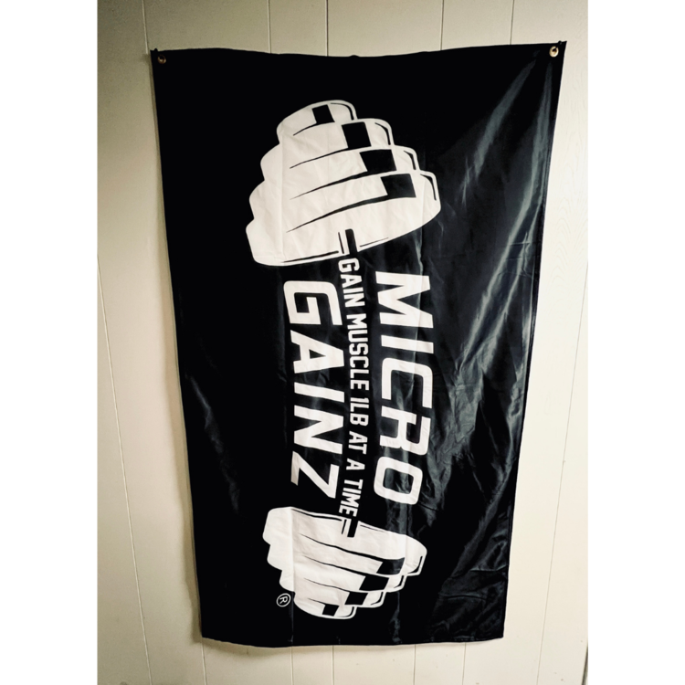 Micro Gainz Gym Flag 3'x5'