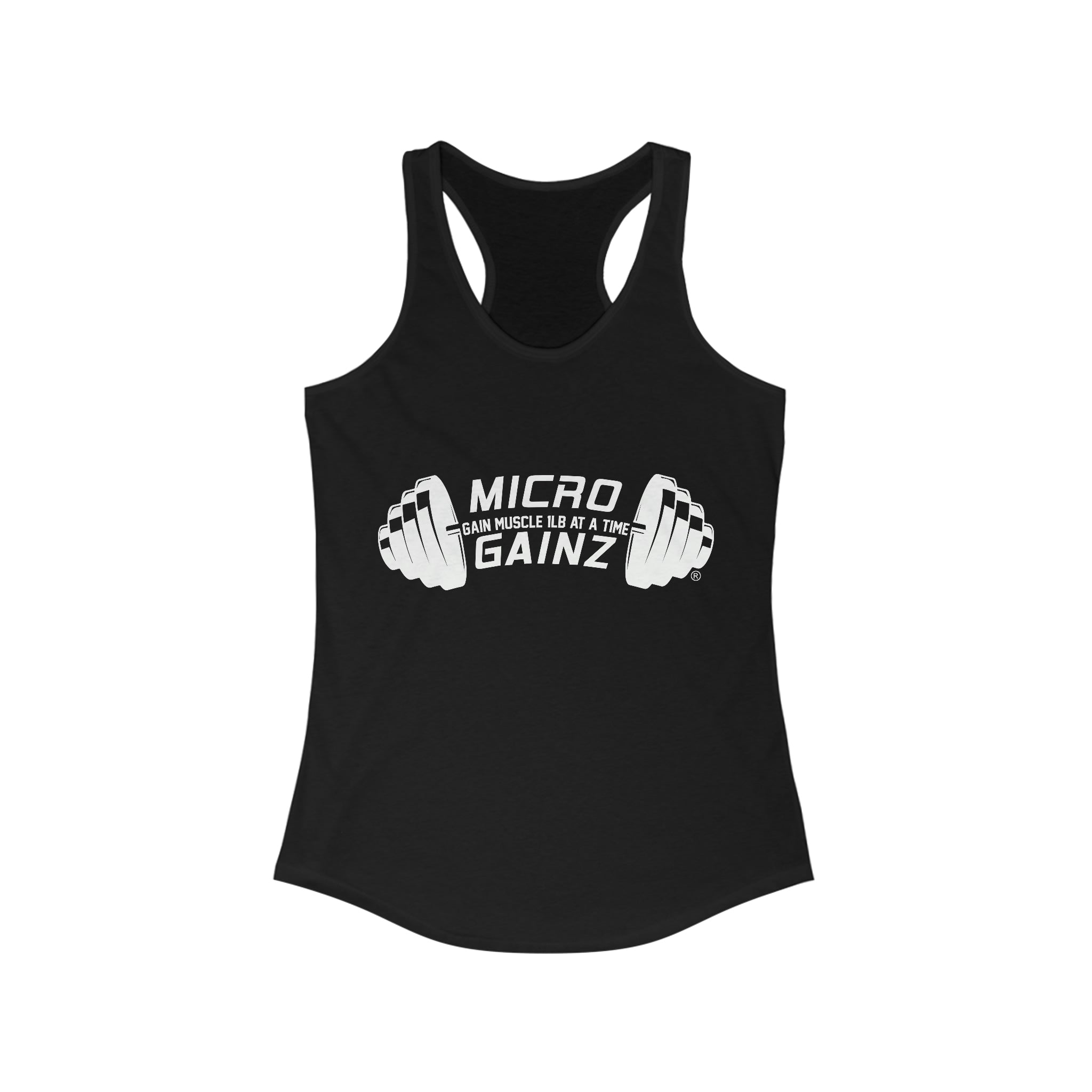 Micro Gainz Logo Women's Racerback Tank