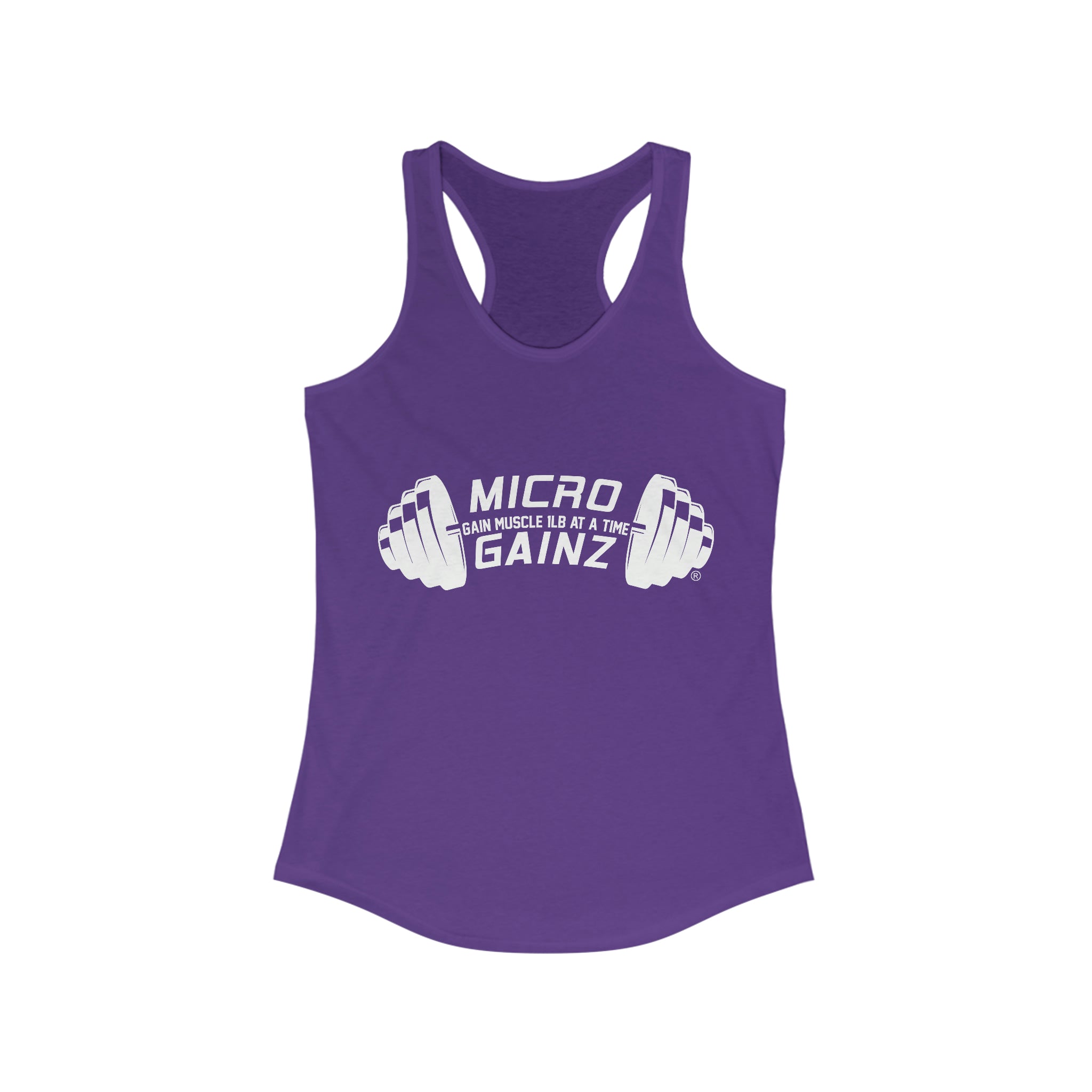 Micro Gainz Logo Women's Racerback Tank