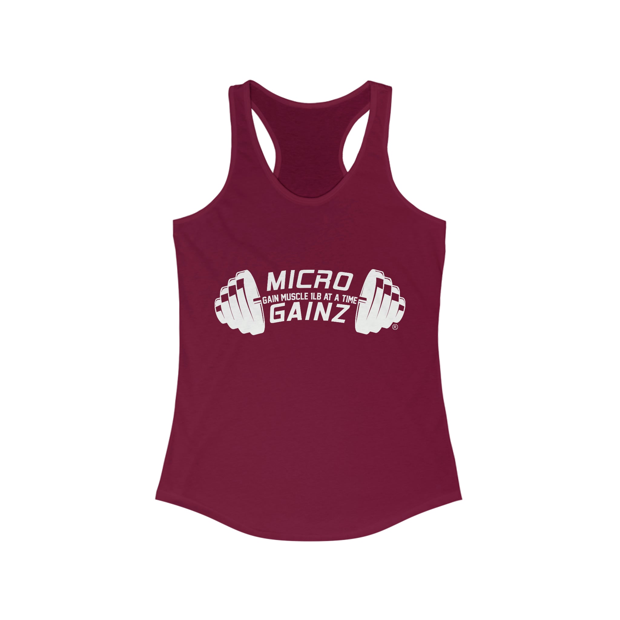 Micro Gainz Logo Women's Racerback Tank