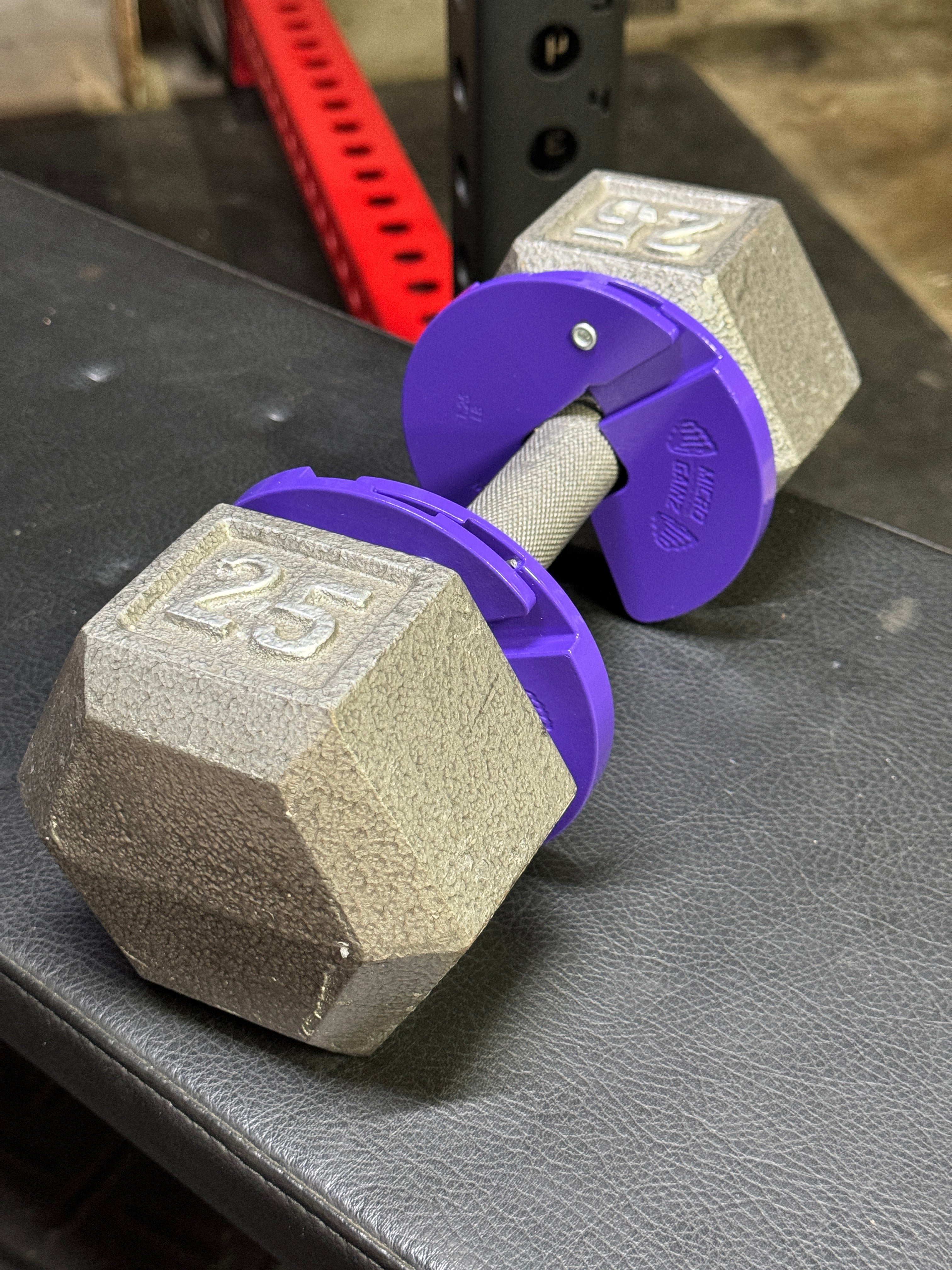 Micro Gainz Purple 1.25LB Dumbbell Fractional Weight Plates