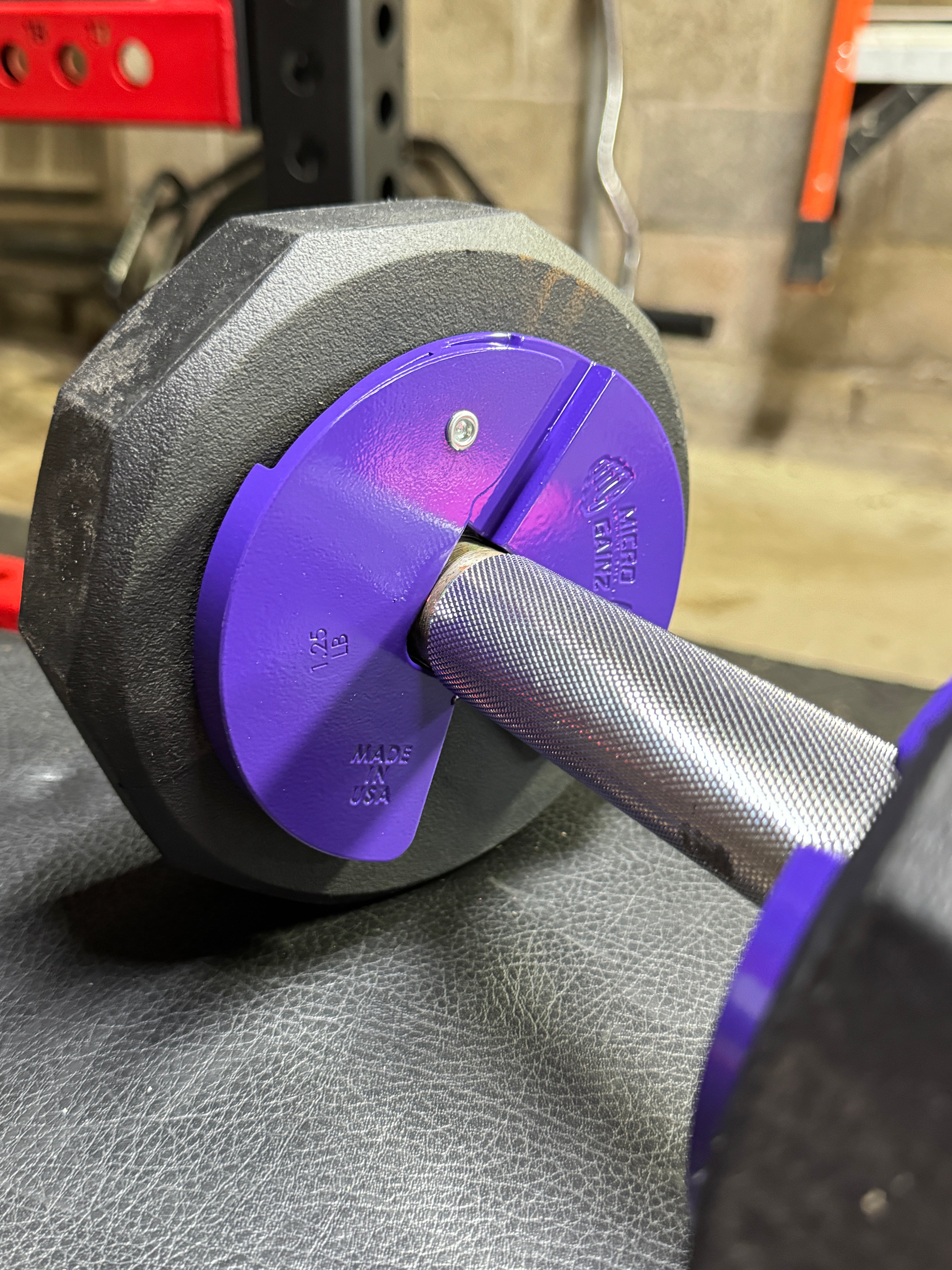 Micro Gainz Purple 1.25LB Dumbbell Fractional Weight Plates