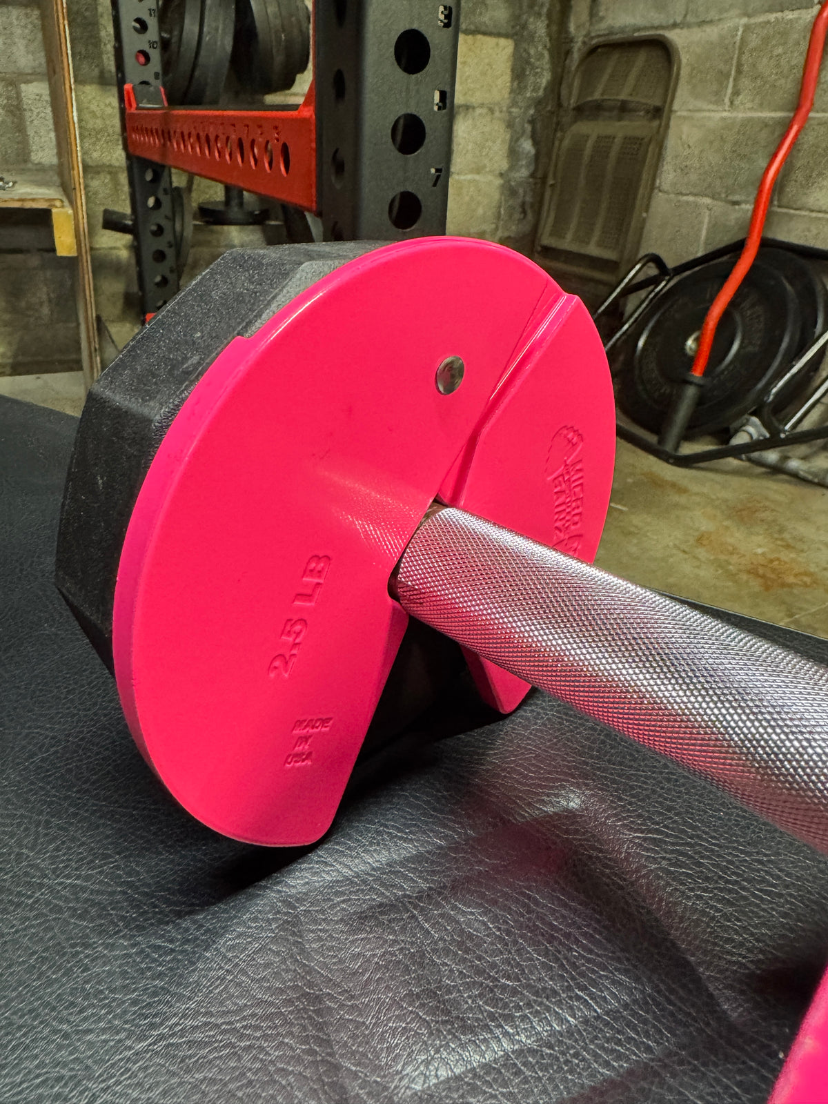 Micro Gainz Pink 2.5LB Dumbbell Fractional Weight Plates 4 Plate Set (BLEMISHED SET)