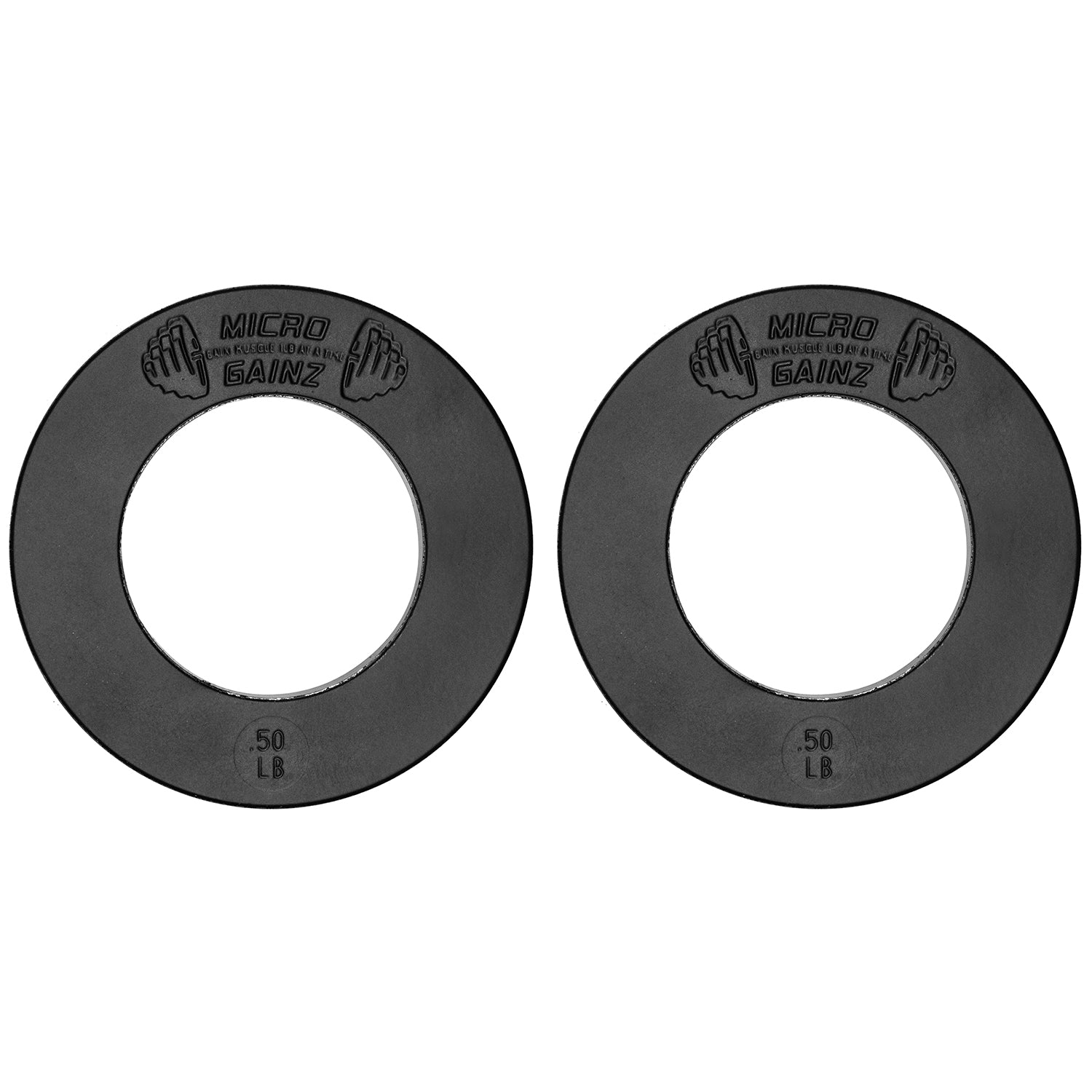 Micro Gainz Olympic Size Fractional Weight Plates Pair of .50LB Plates
