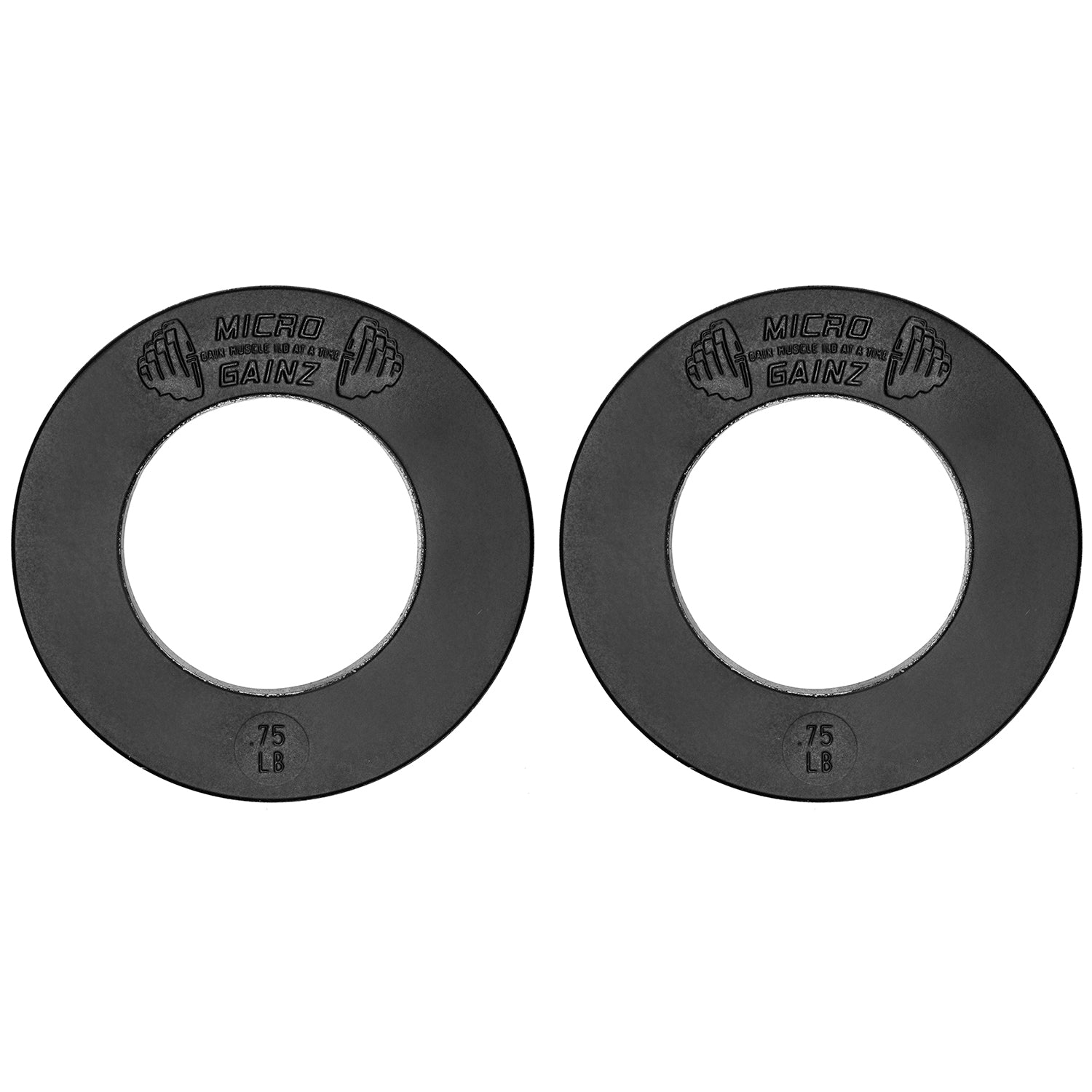 Micro Gainz Olympic Size Fractional Weight Plates Pair of .75LB Plates