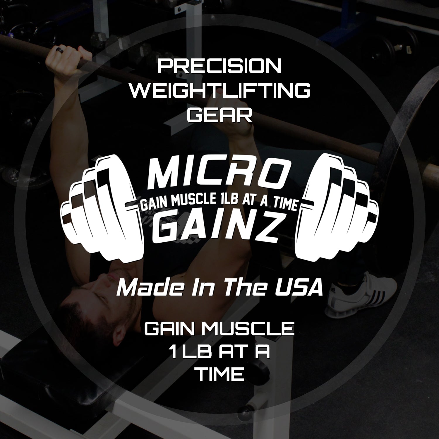 Micro Gainz Olympic Size Kilogram Fractional Steel Weight Plates .50KG Plates: Set of 2