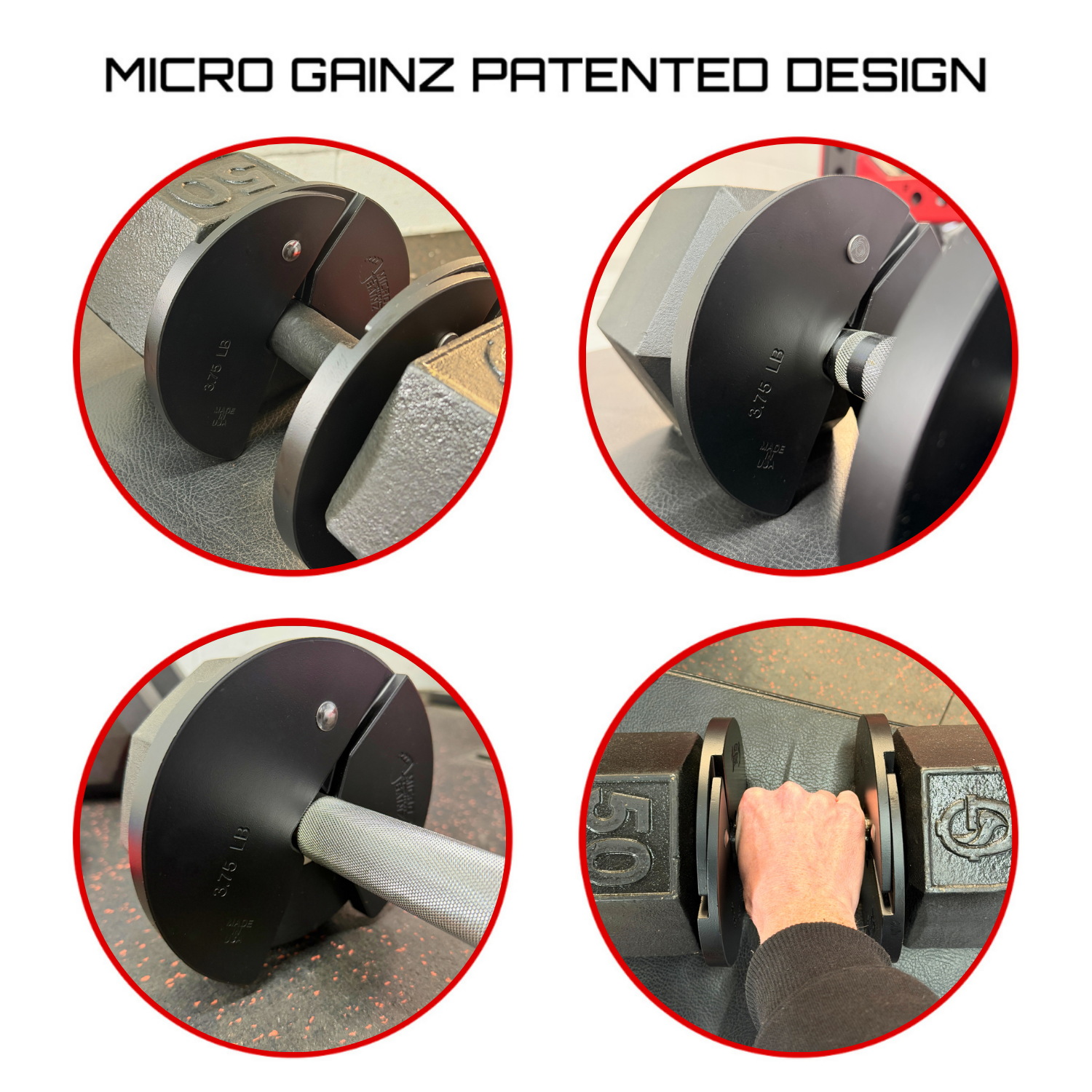 Micro Gainz 3.75LB Dumbbell Fractional Weight Plate