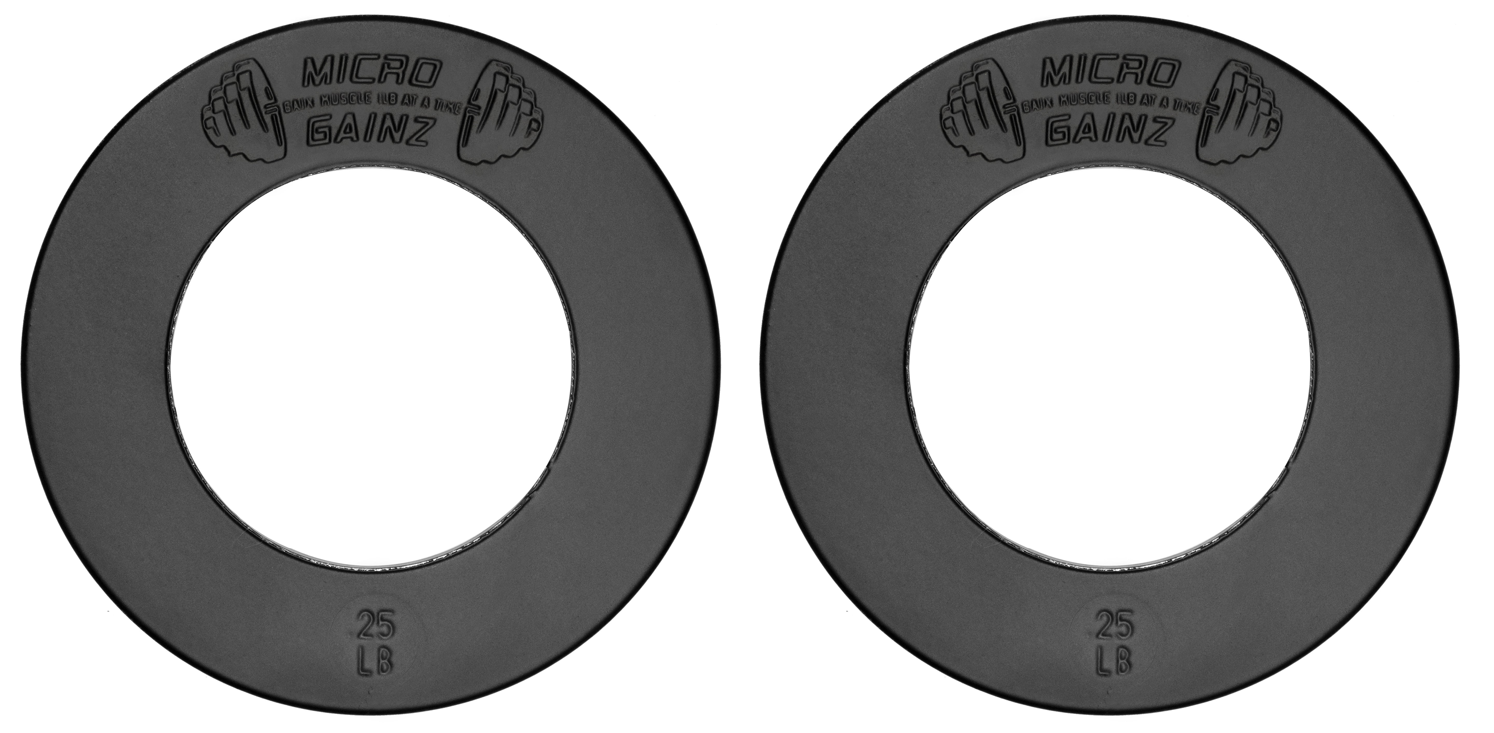 Micro Gainz Olympic Size Fractional Weight Plates Pair of .25LB Plates