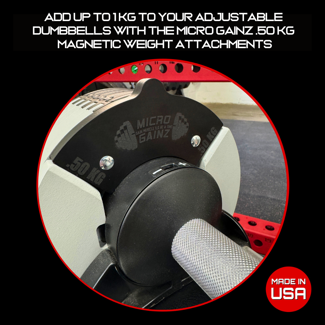 Micro Gainz .50KG Magnetic Weight Attachment for Nuobell Kilogram Adjustable Dumbbells