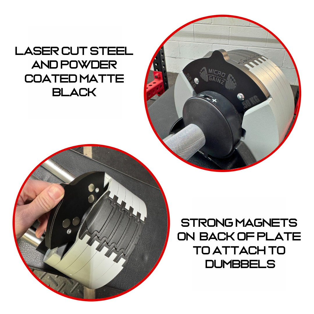 Micro Gainz .50KG Magnetic Weight Attachment for Nuobell Kilogram Adjustable Dumbbells