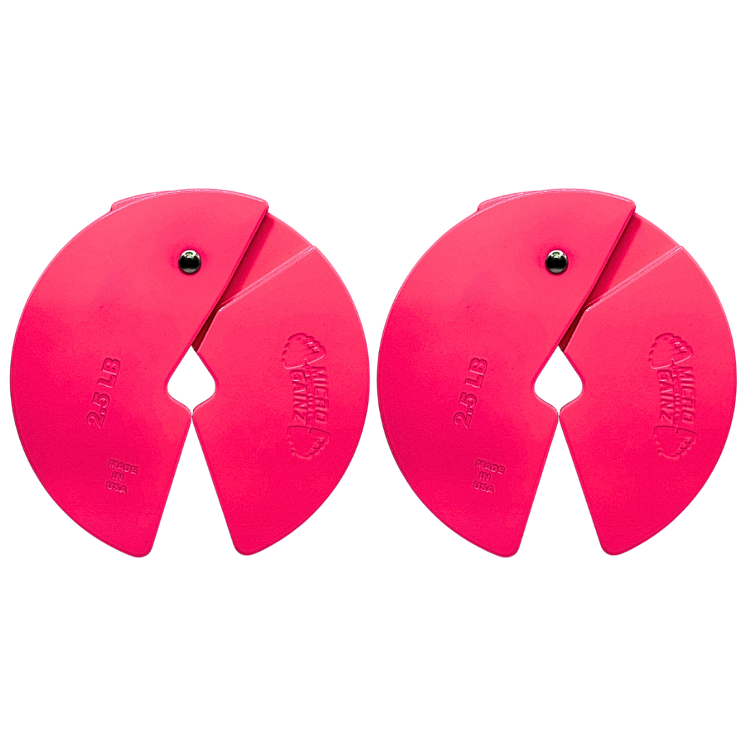 Micro Gainz Pink 2.5LB Dumbbell Fractional Weight Plates