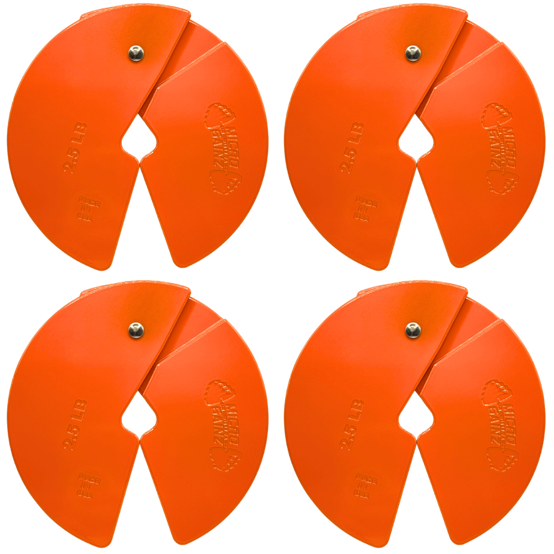 Micro Gainz Orange 2.5LB Dumbbell Fractional Weight Plates