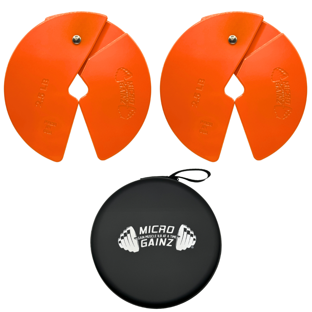 Micro Gainz Orange 2.5LB Dumbbell Fractional Weight Plates