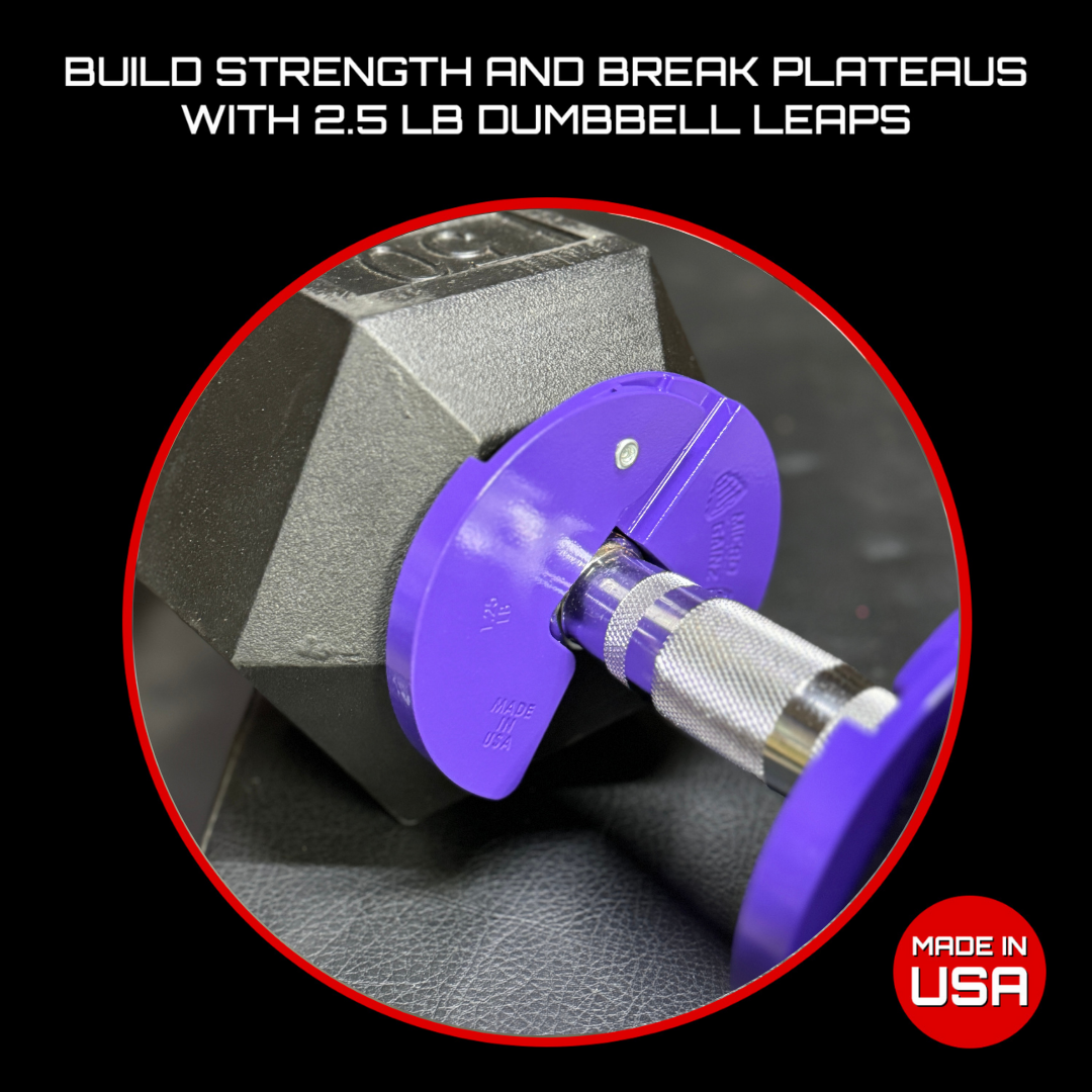 Micro Gainz Purple 1.25LB Dumbbell Fractional Weight Plates