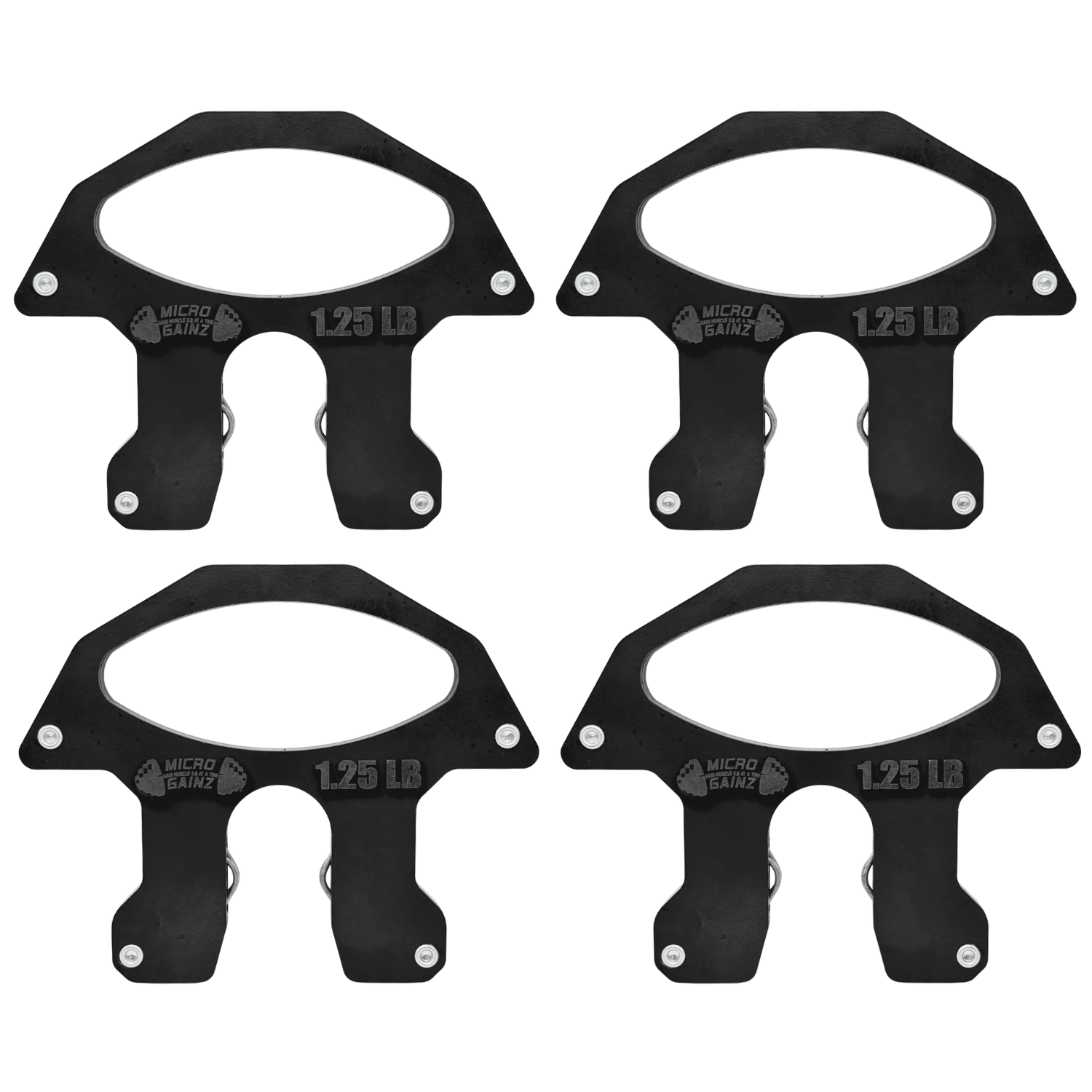 Micro Gainz 1.25LB Add-On Weight Plate for Rep x Pepin Adjustable Dumbbells 4 Plate Set