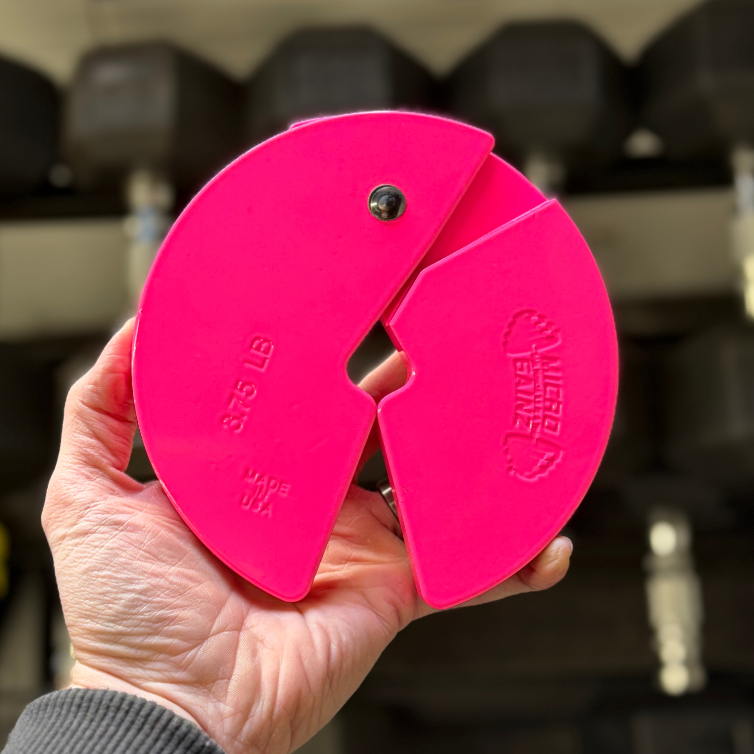 Micro Gainz Pink 3.75LB Dumbbell Fractional Weight Plates