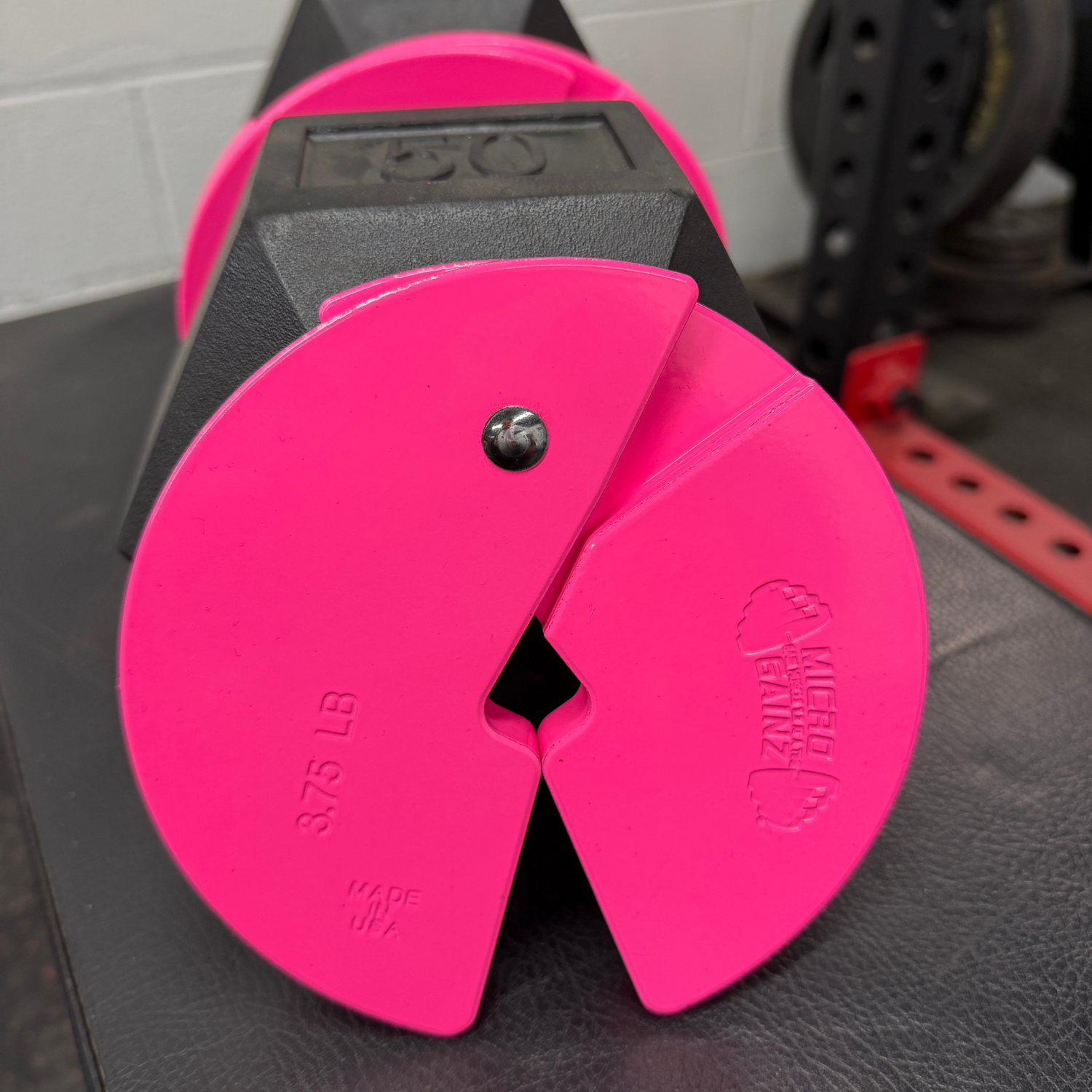 Micro Gainz Pink 3.75LB Dumbbell Fractional Weight Plates