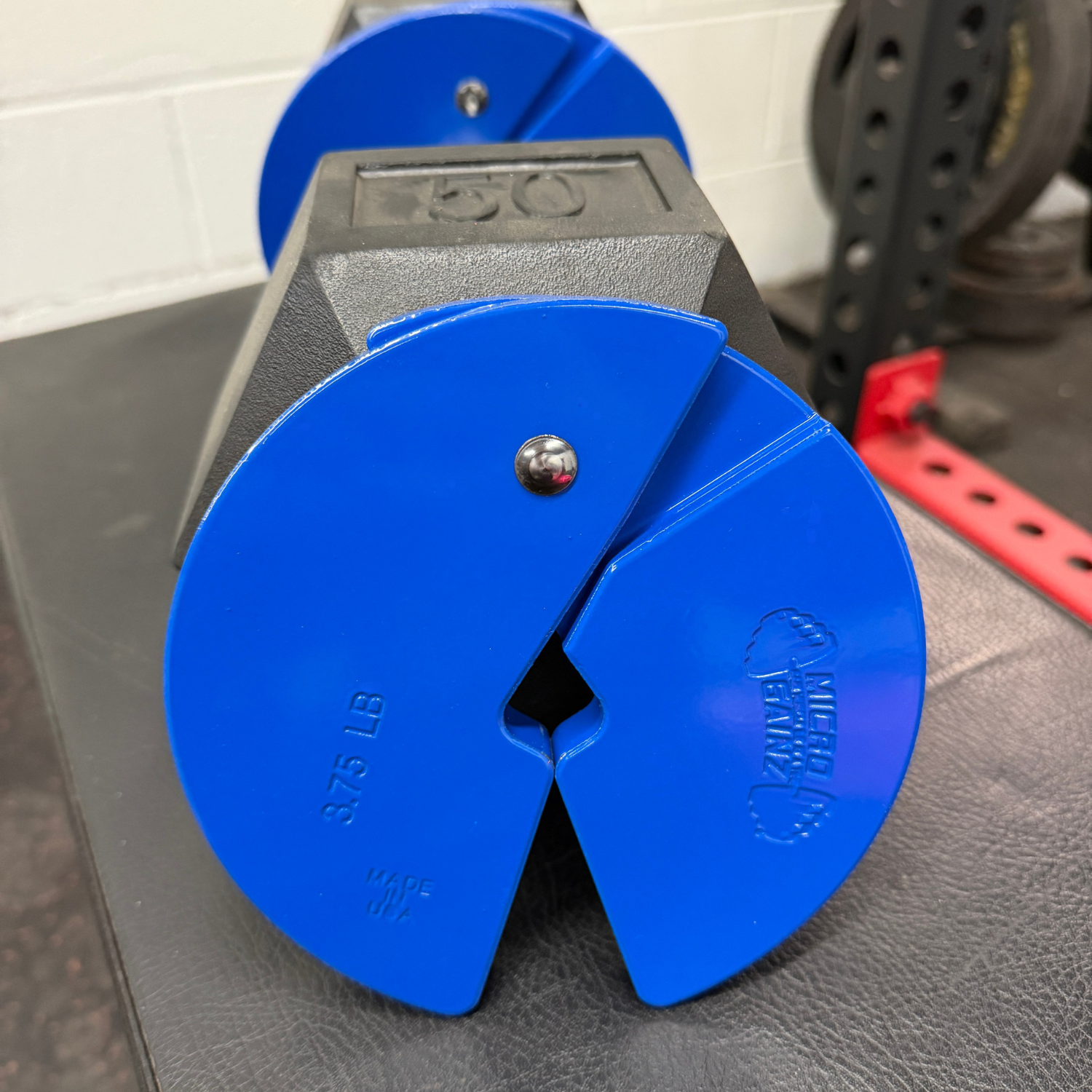 Micro Gainz Blue 3.75LB Dumbbell Fractional Weight Plates