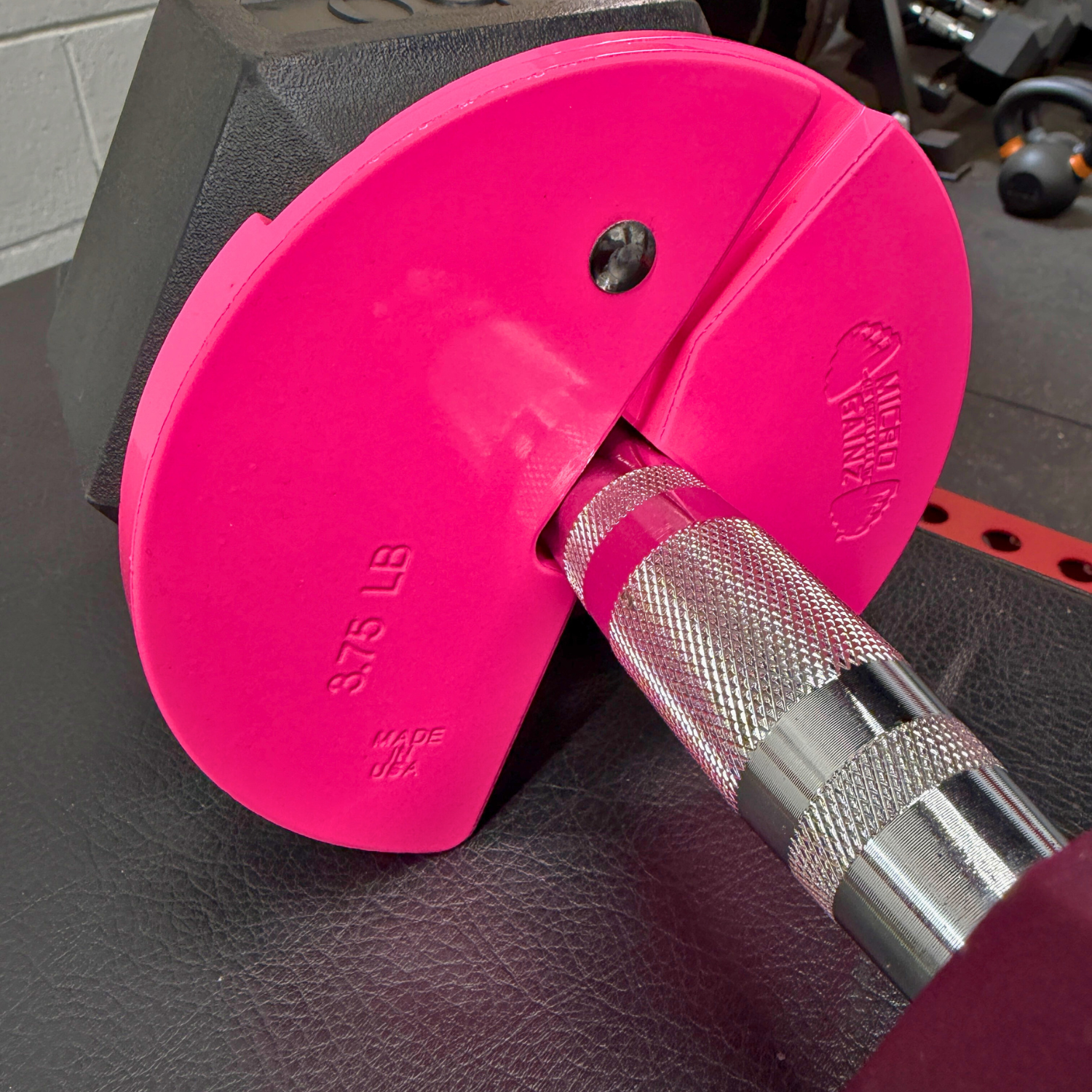 Micro Gainz Pink 3.75LB Dumbbell Fractional Weight Plates