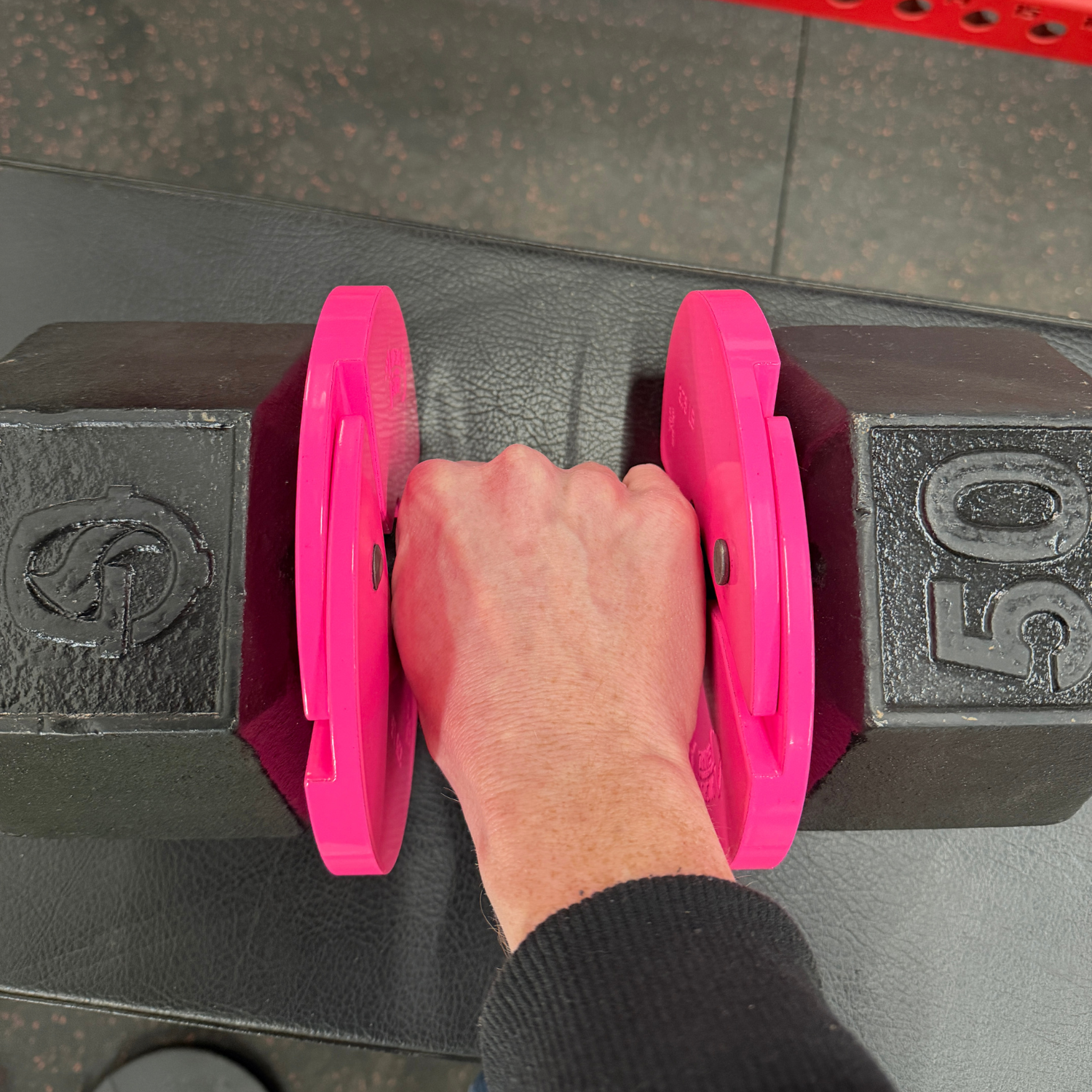 Micro Gainz Pink 3.75LB Dumbbell Fractional Weight Plates