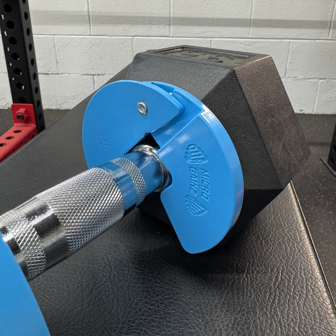 Micro Gainz Powder Blue 1.25LB Dumbbell Fractional Weight Plates