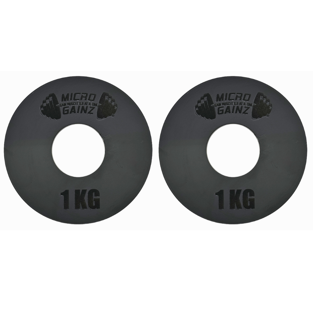 Micro Club Weight Micro Gainz Olympic Size Kilogram Fractional Steel Weight Plates 1 KG