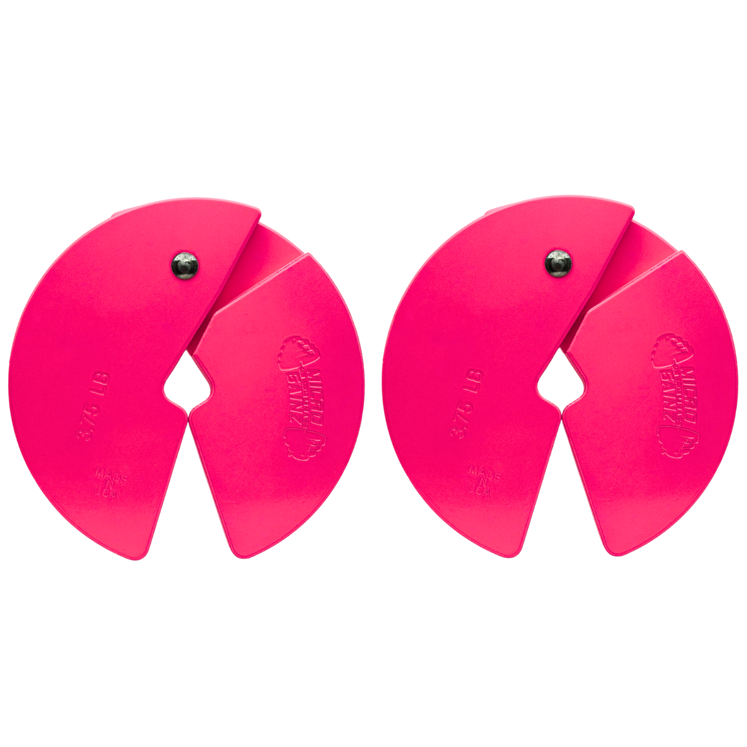 Micro Gainz Pink 3.75LB Dumbbell Fractional Weight Plates