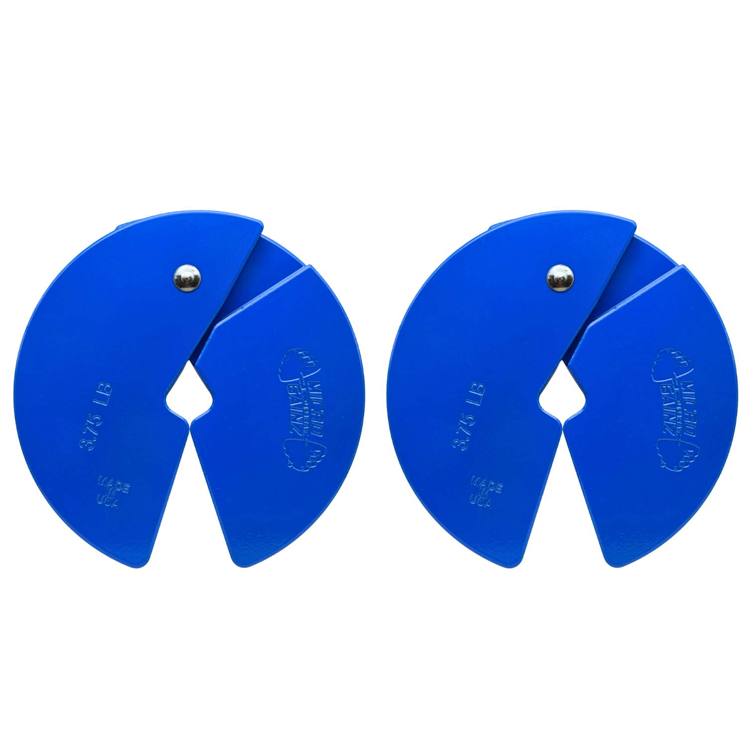 Micro Gainz Blue 3.75LB Dumbbell Fractional Weight Plates