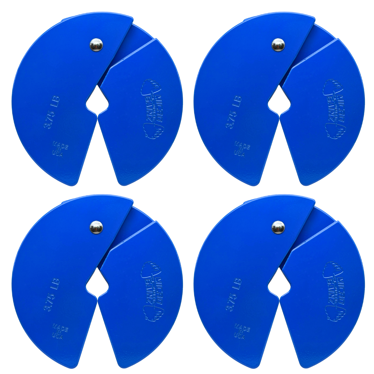 Micro Gainz Blue 3.75LB Dumbbell Fractional Weight Plates