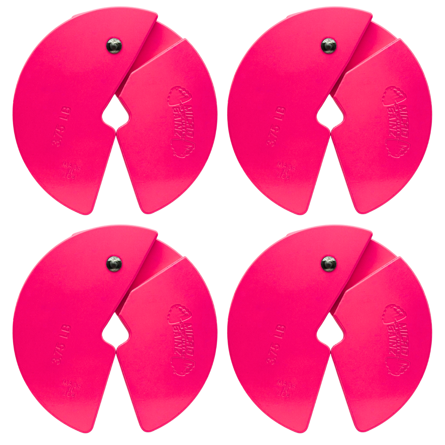 Micro Gainz Pink 3.75LB Dumbbell Fractional Weight Plates